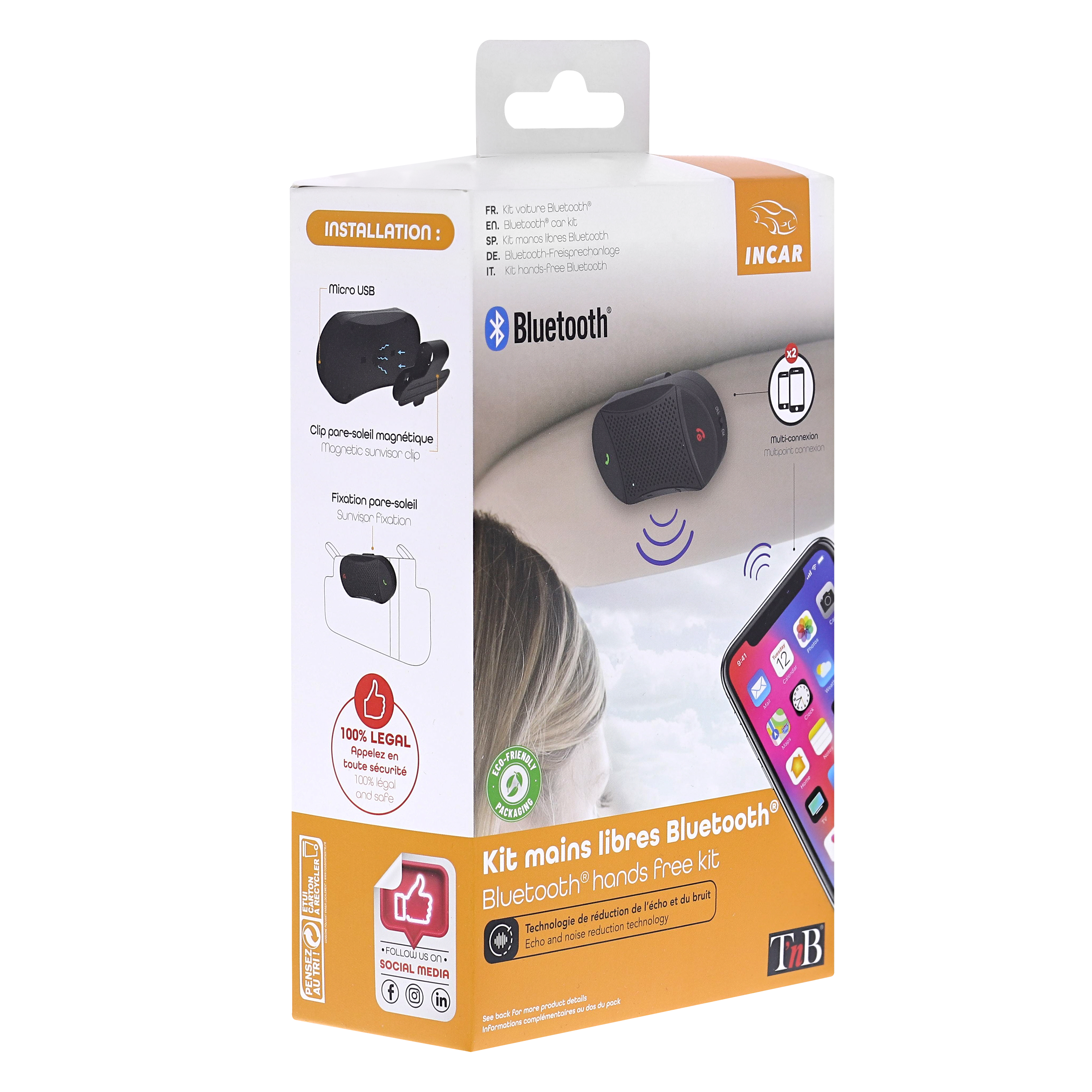 Bluetooth hands-free kit with integrated microphone4