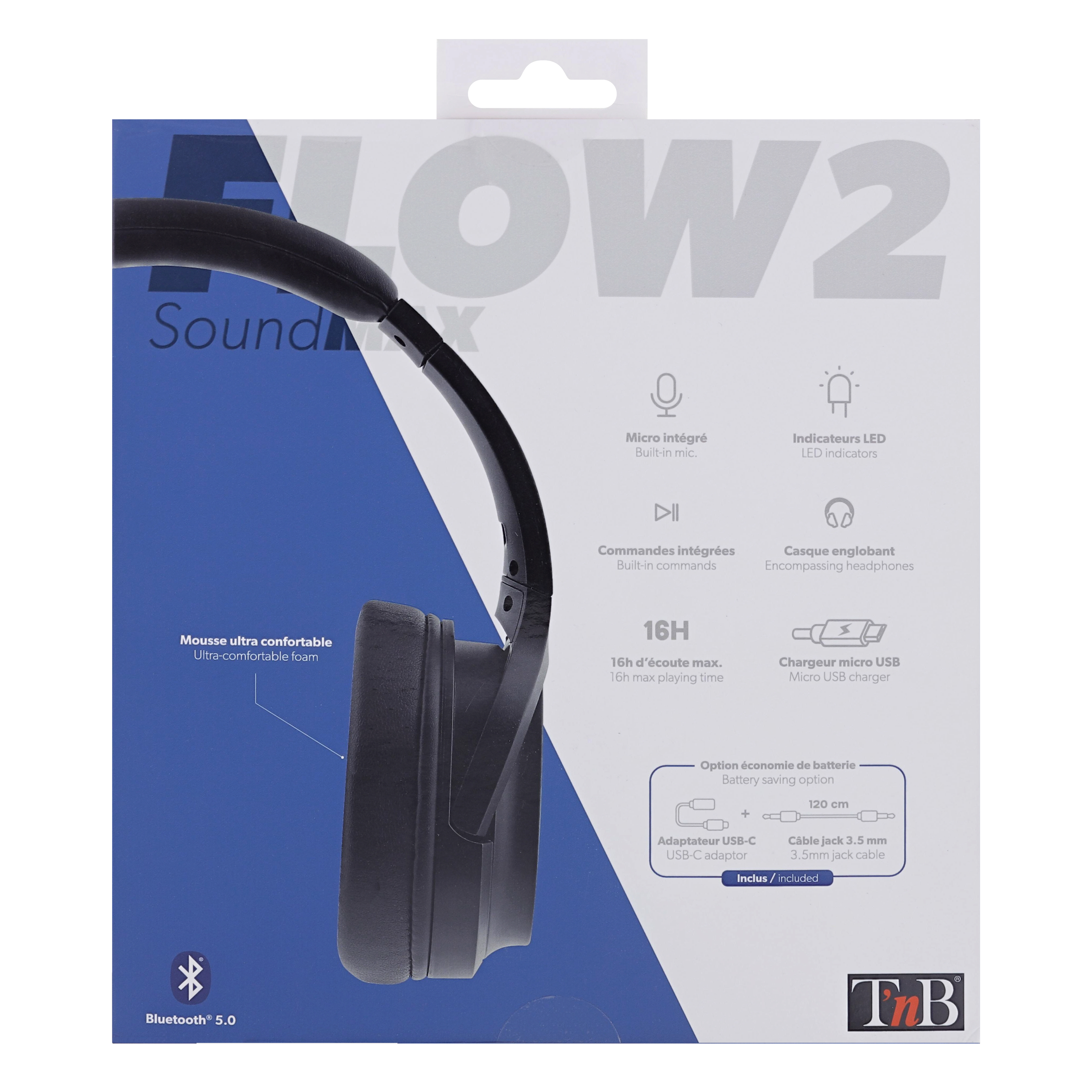 Casque Bluetooth FLOW noir6