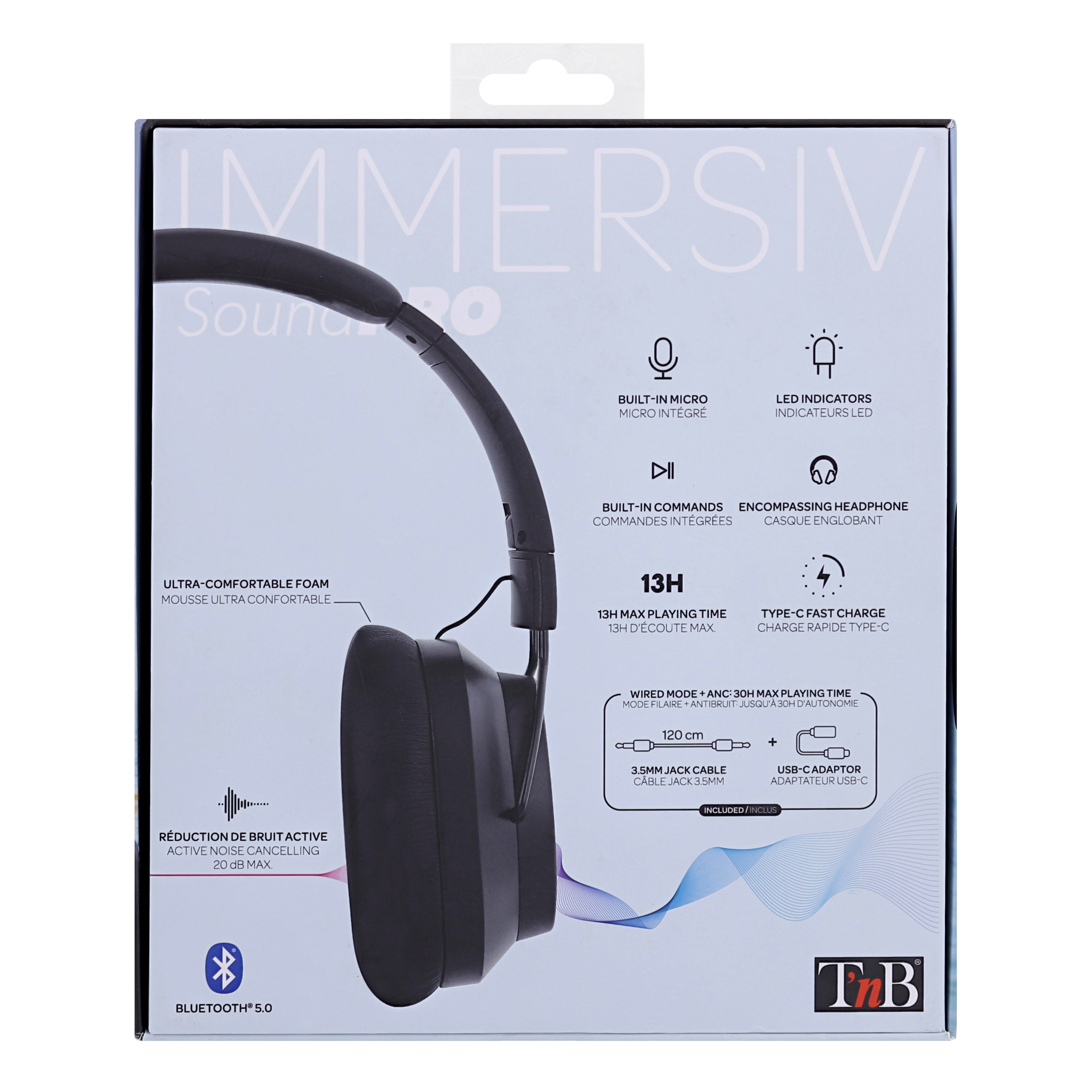 IMMERSIVE Active Noise Cancelling Bluetooth Headphones7