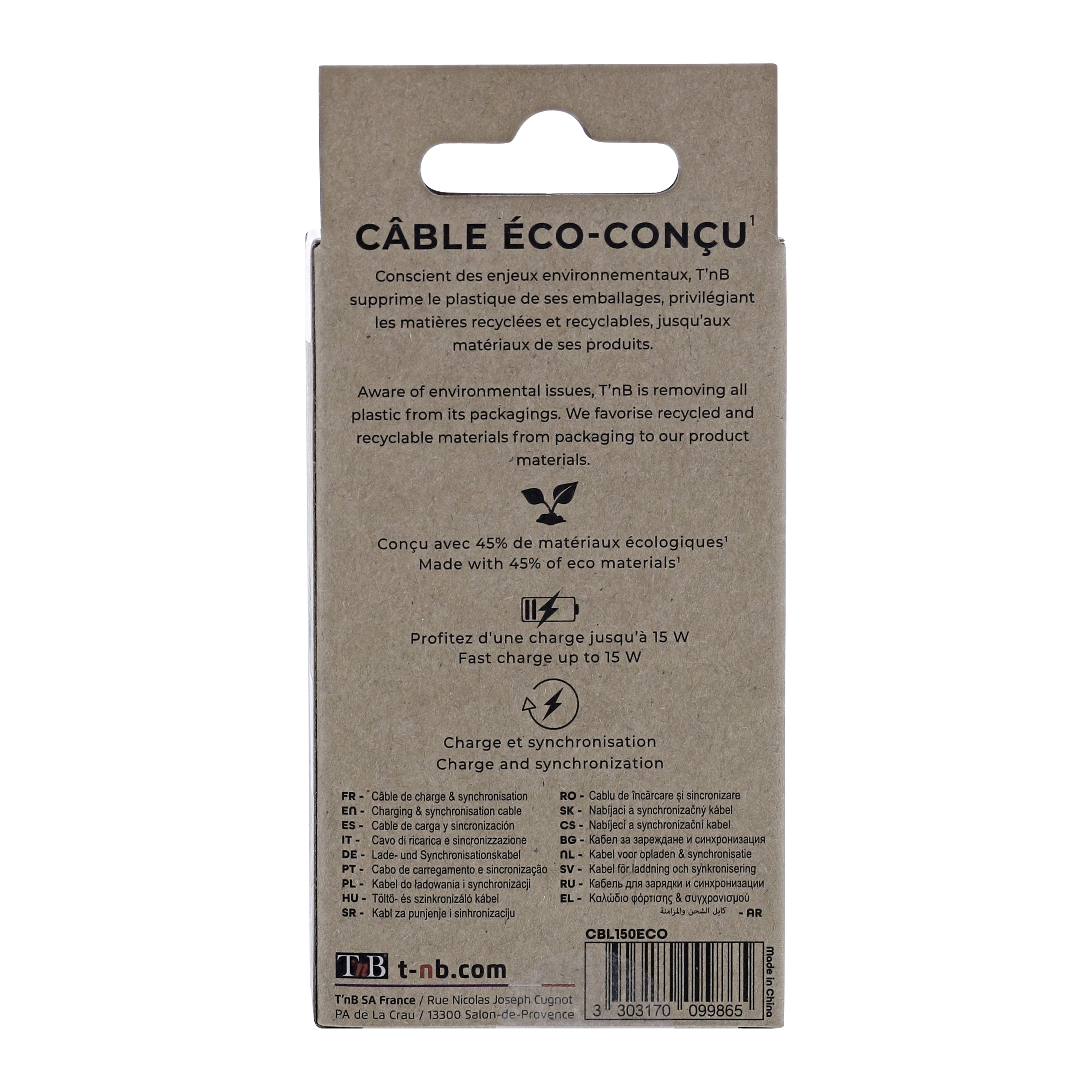 Câble Lightning éco conçu5