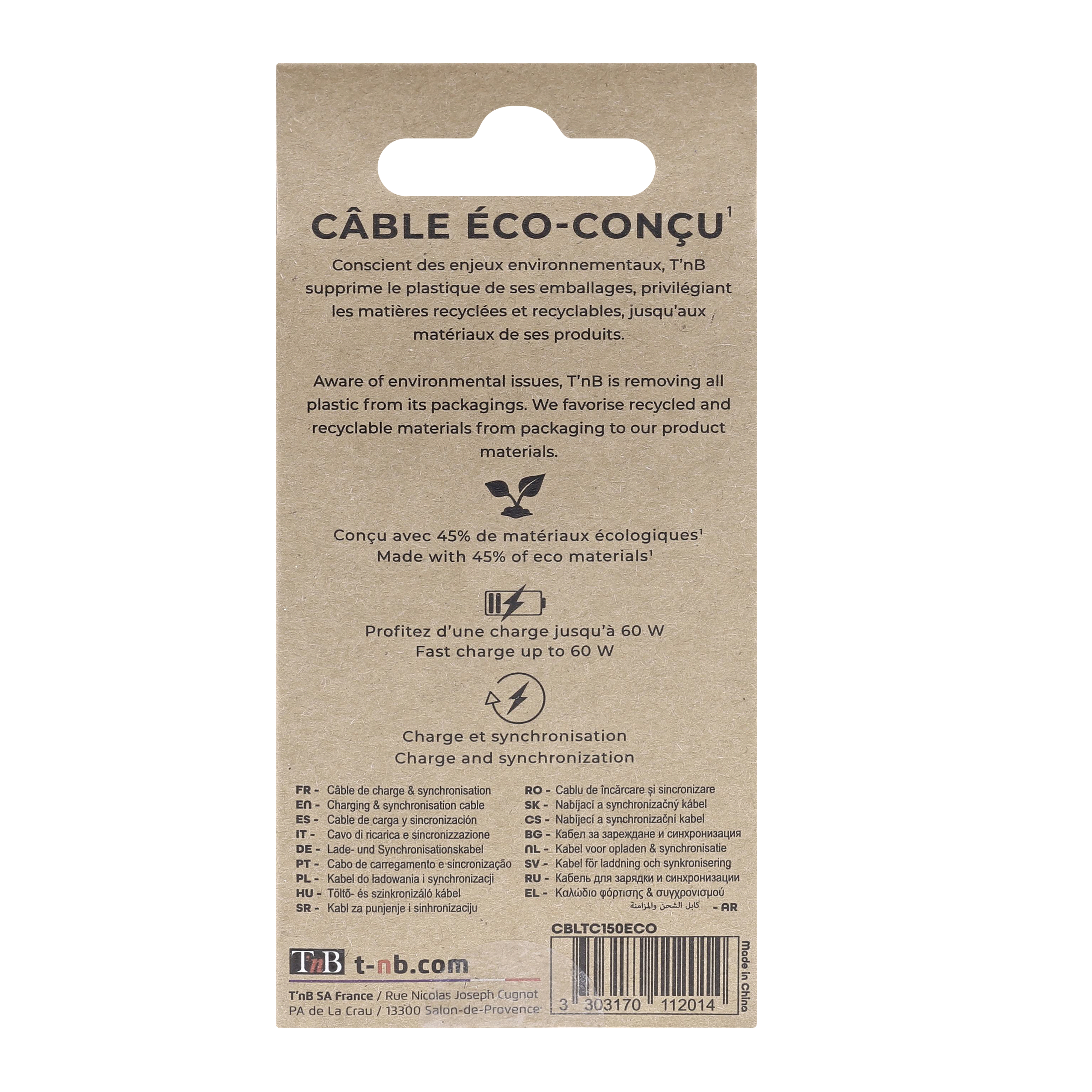 Câble Lightning éco conçu5