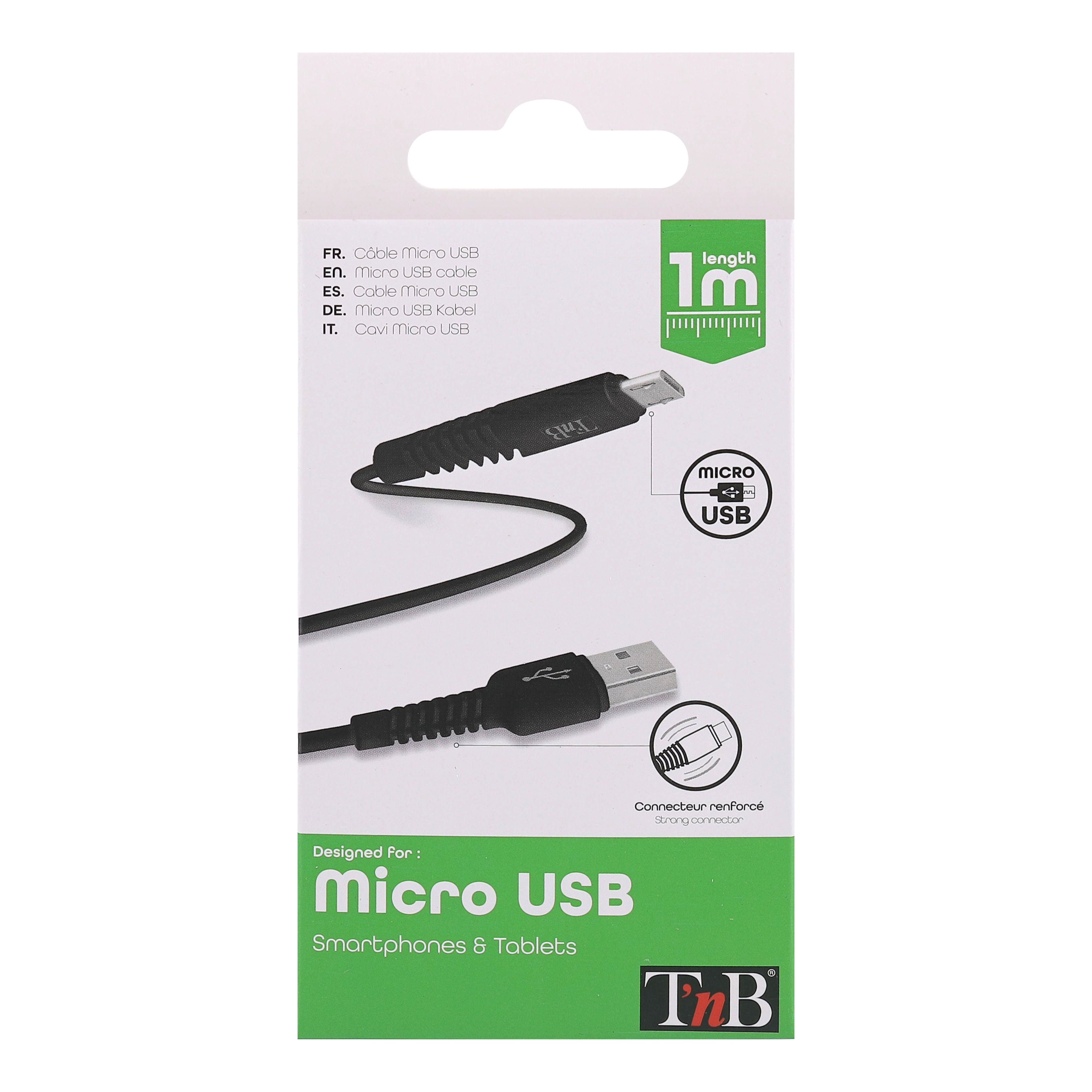 Conectores reforzados con cable micro USB.4