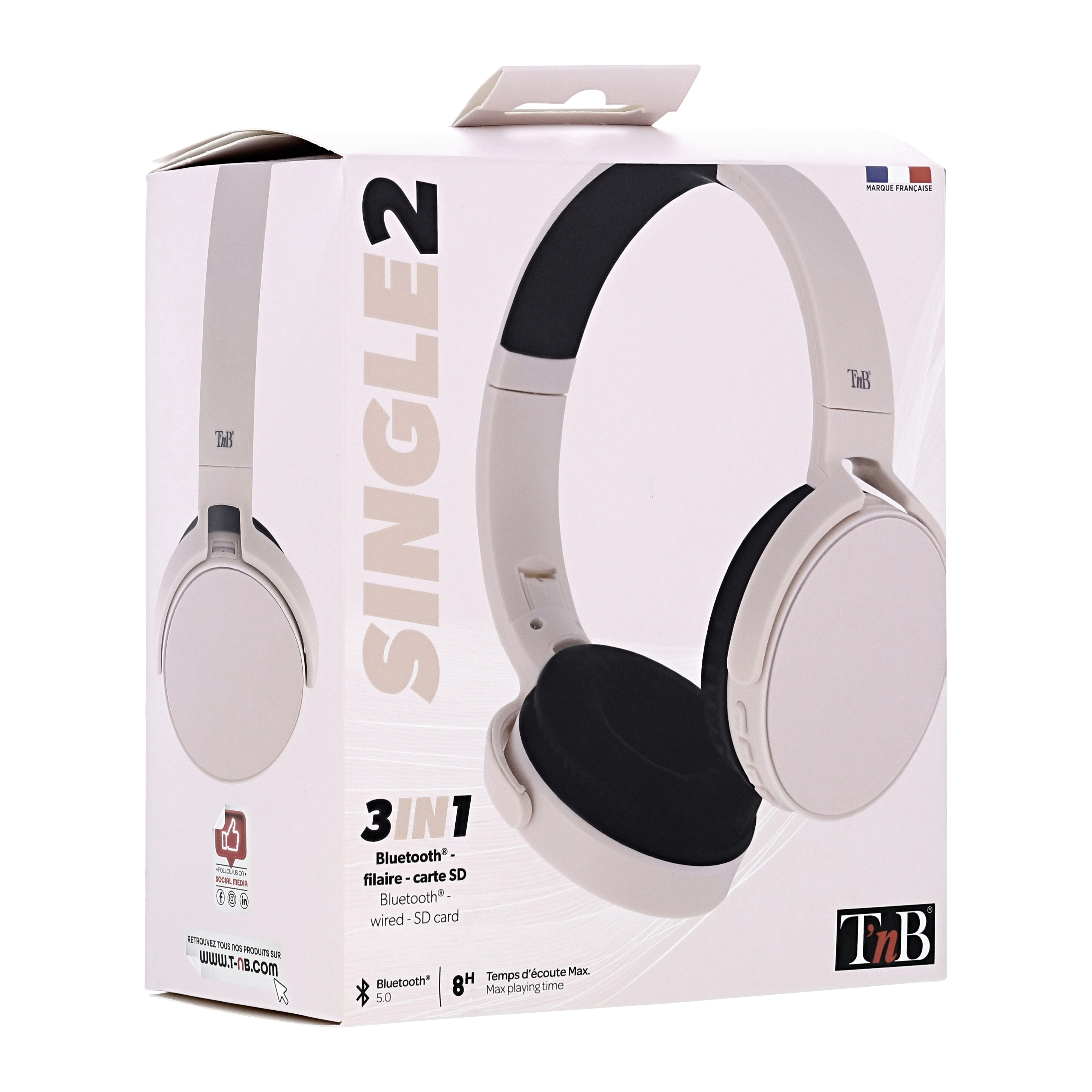 Casque Bluetooth SINGLE 2 Rose5