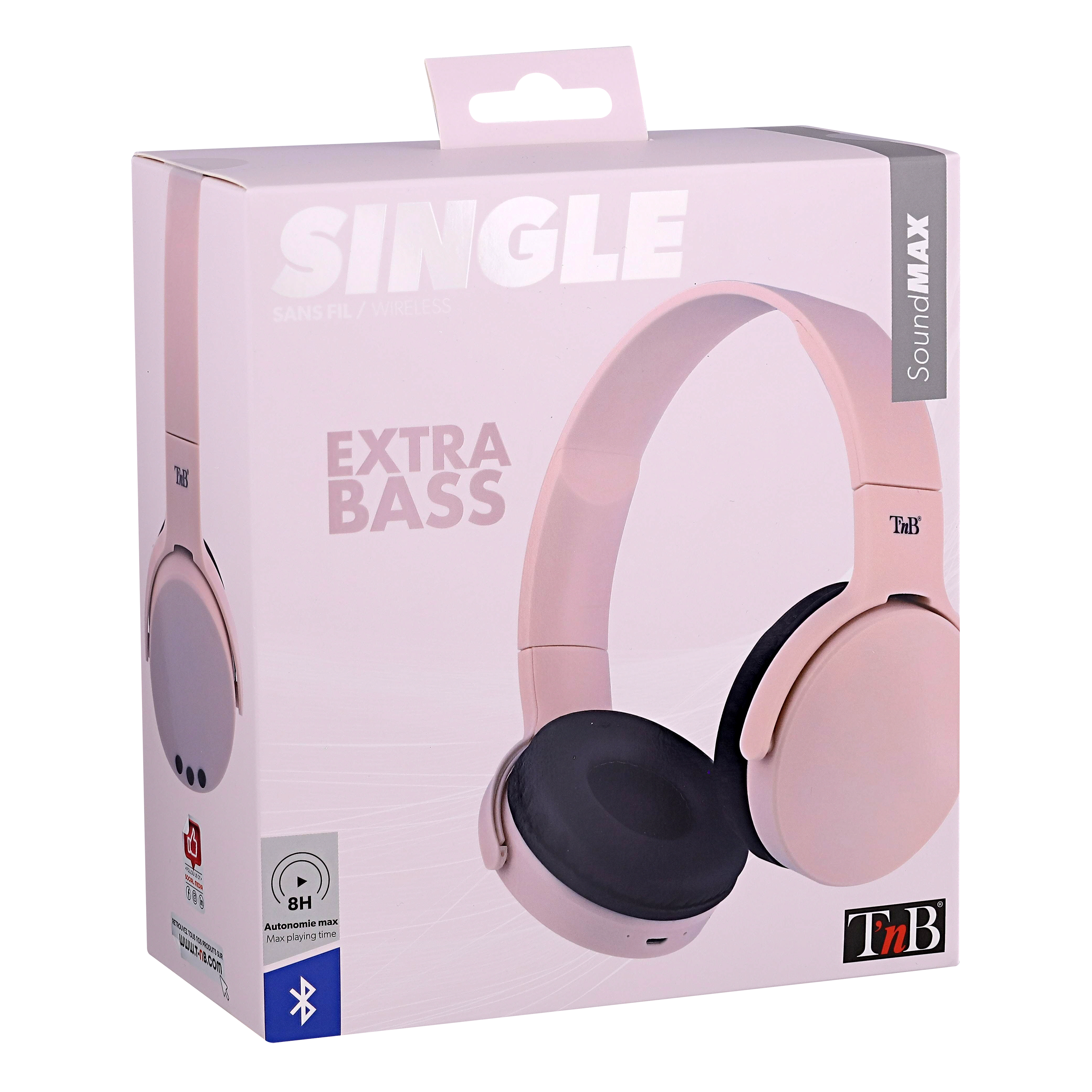 Casque Bluetooth SINGLE or Rose6