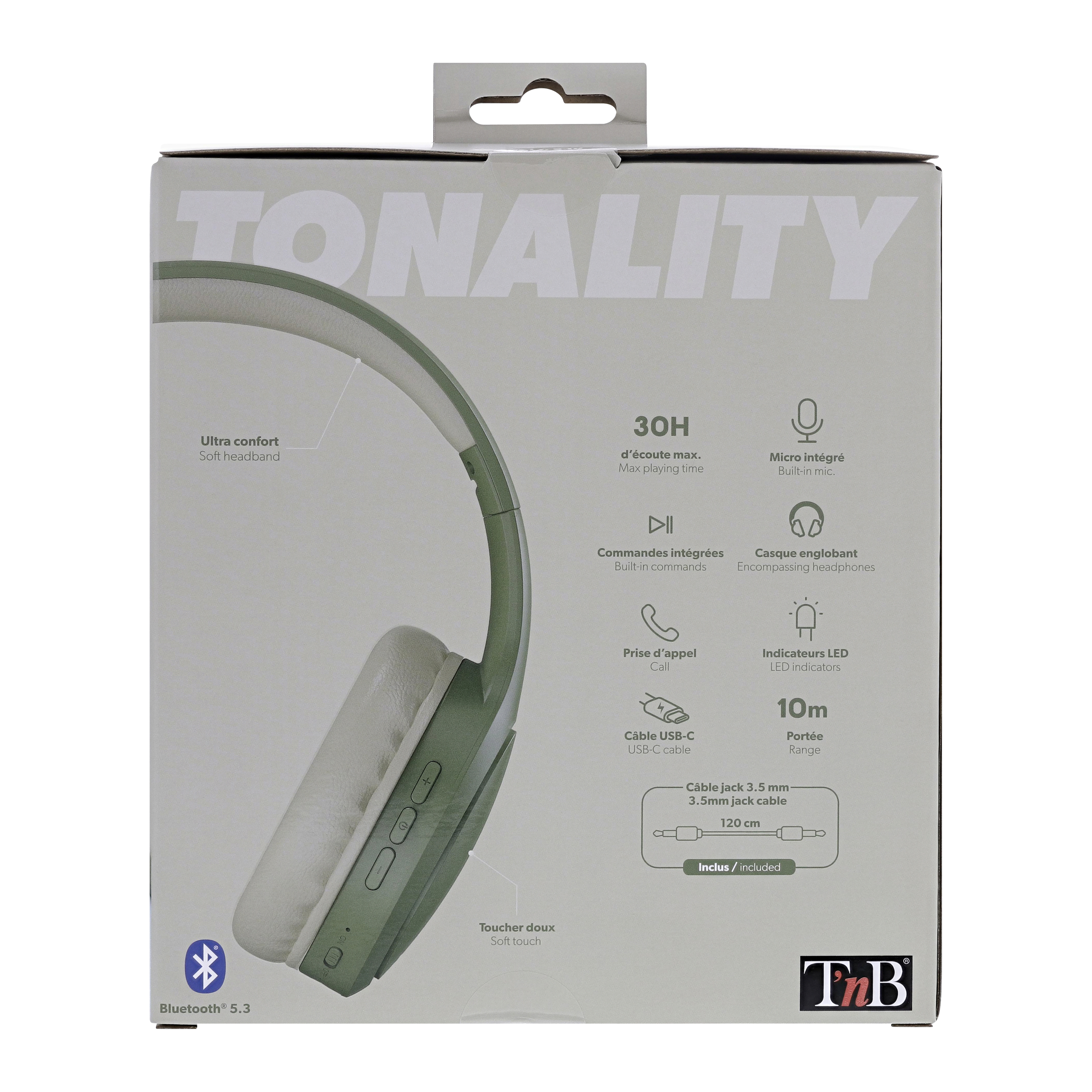 Auriculares Bluetooth supraaurales TONALITY6