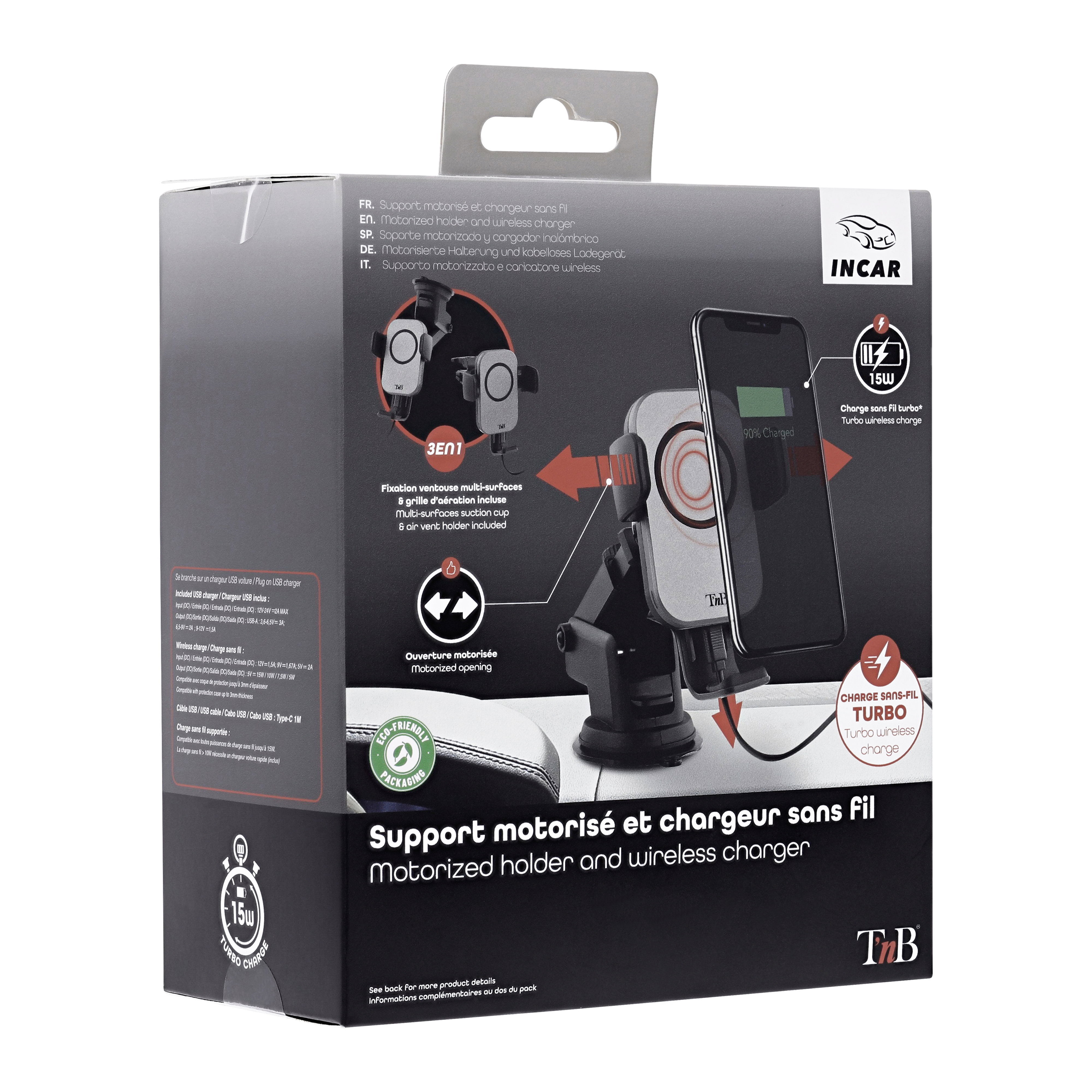 15W induction charging support with suction cup and premium air vent8