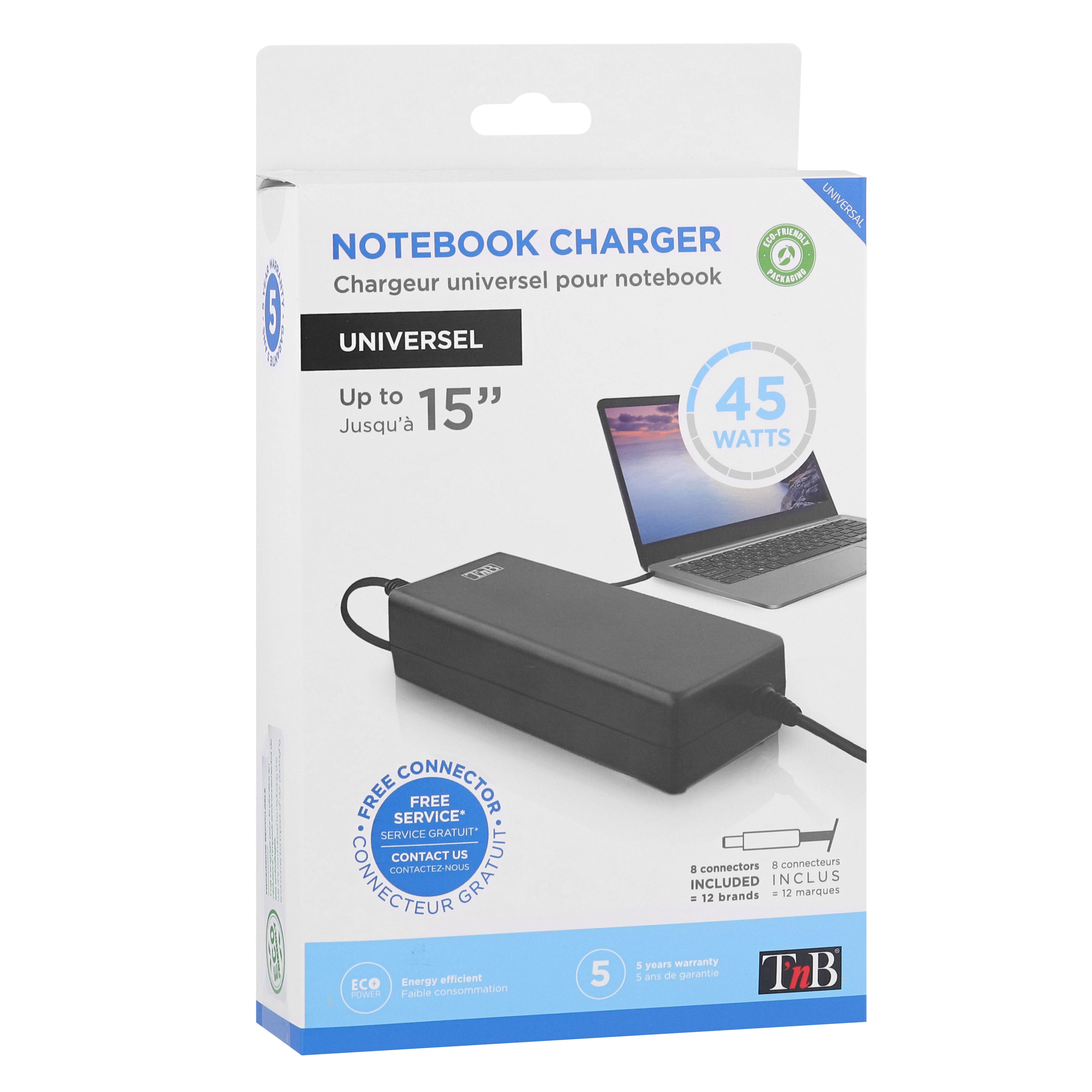 Chargeur slim universel 45W pour notebook7