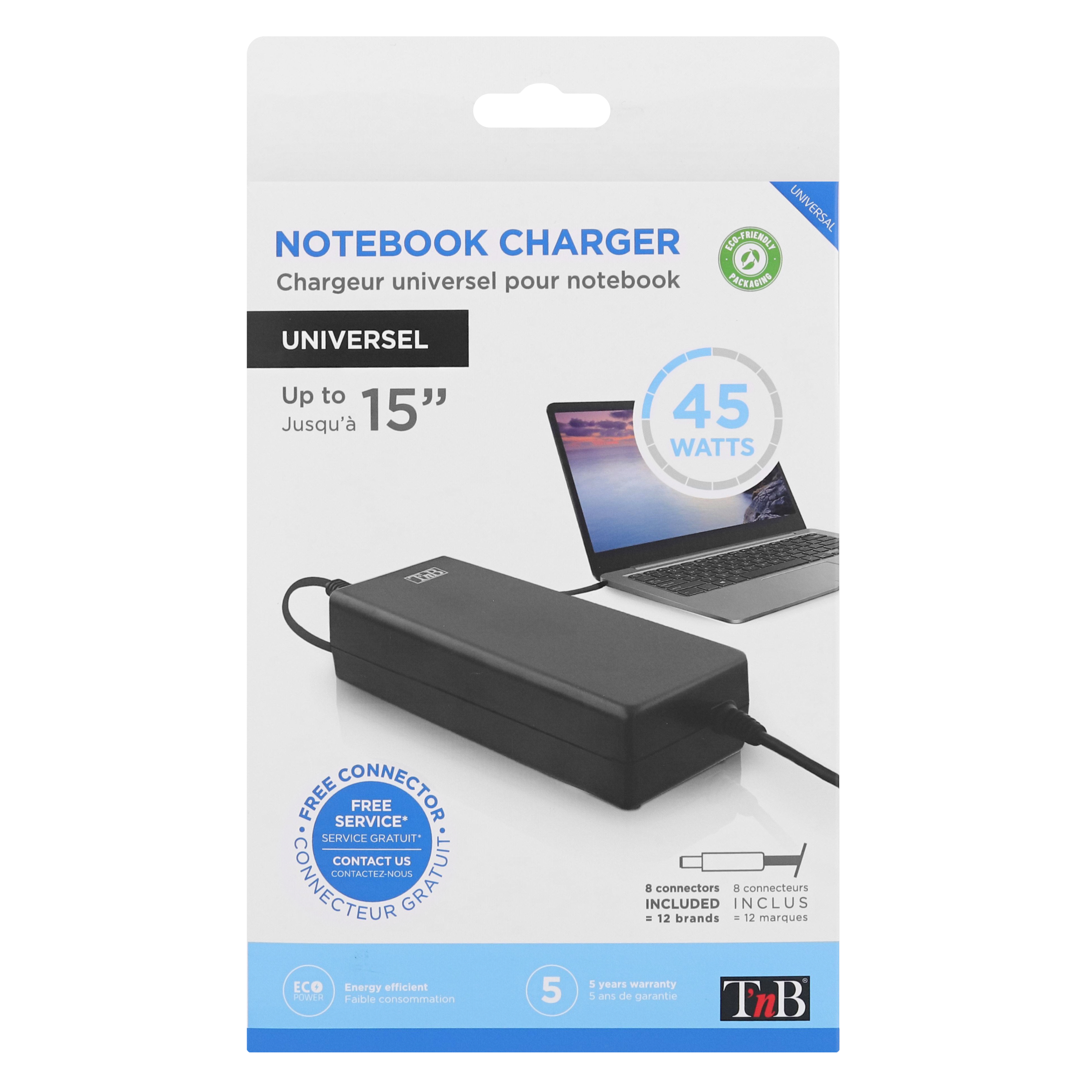 Chargeur slim universel 45W pour notebook8