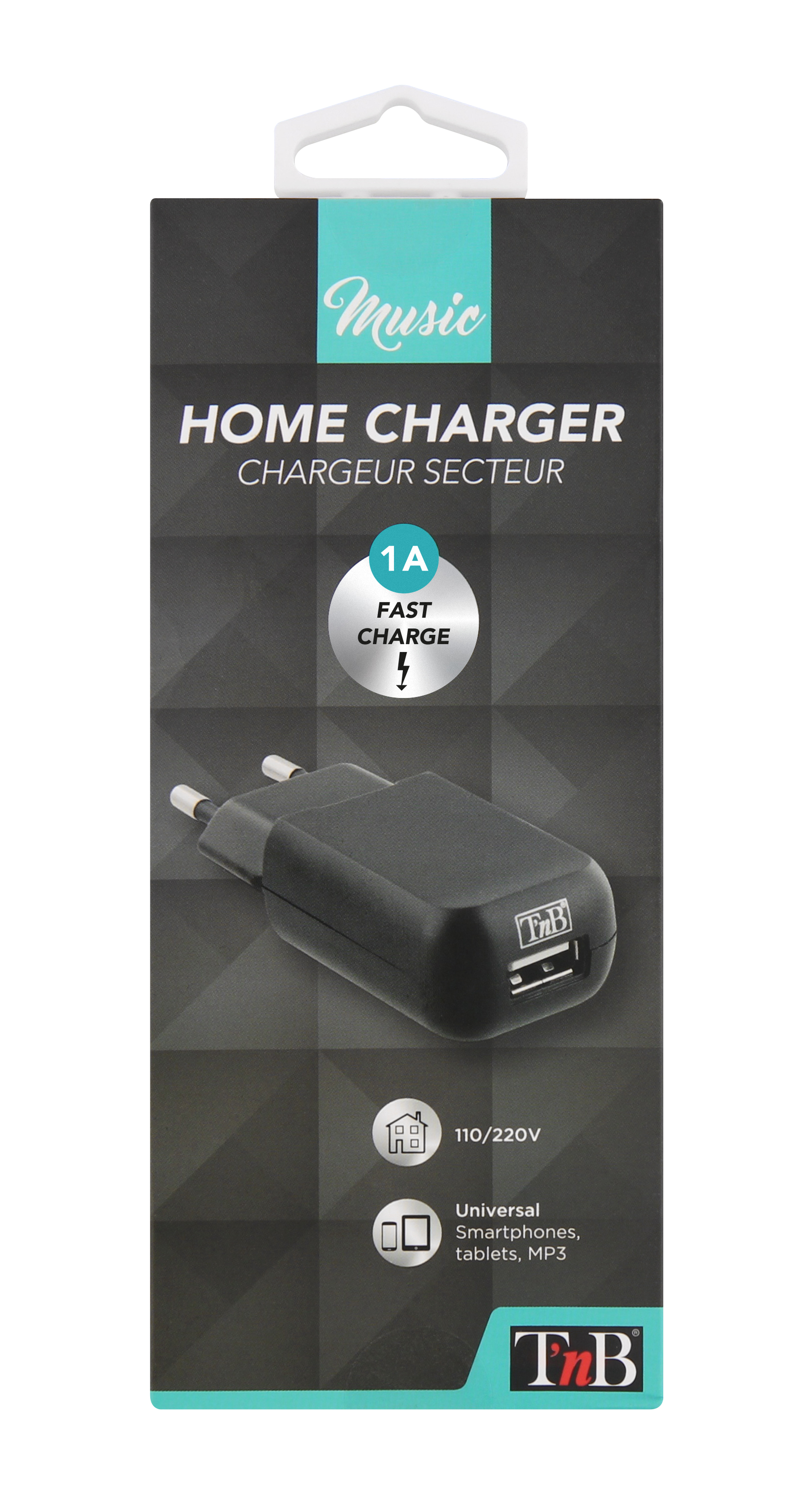 Chargeur secteur 1 USB 5W5