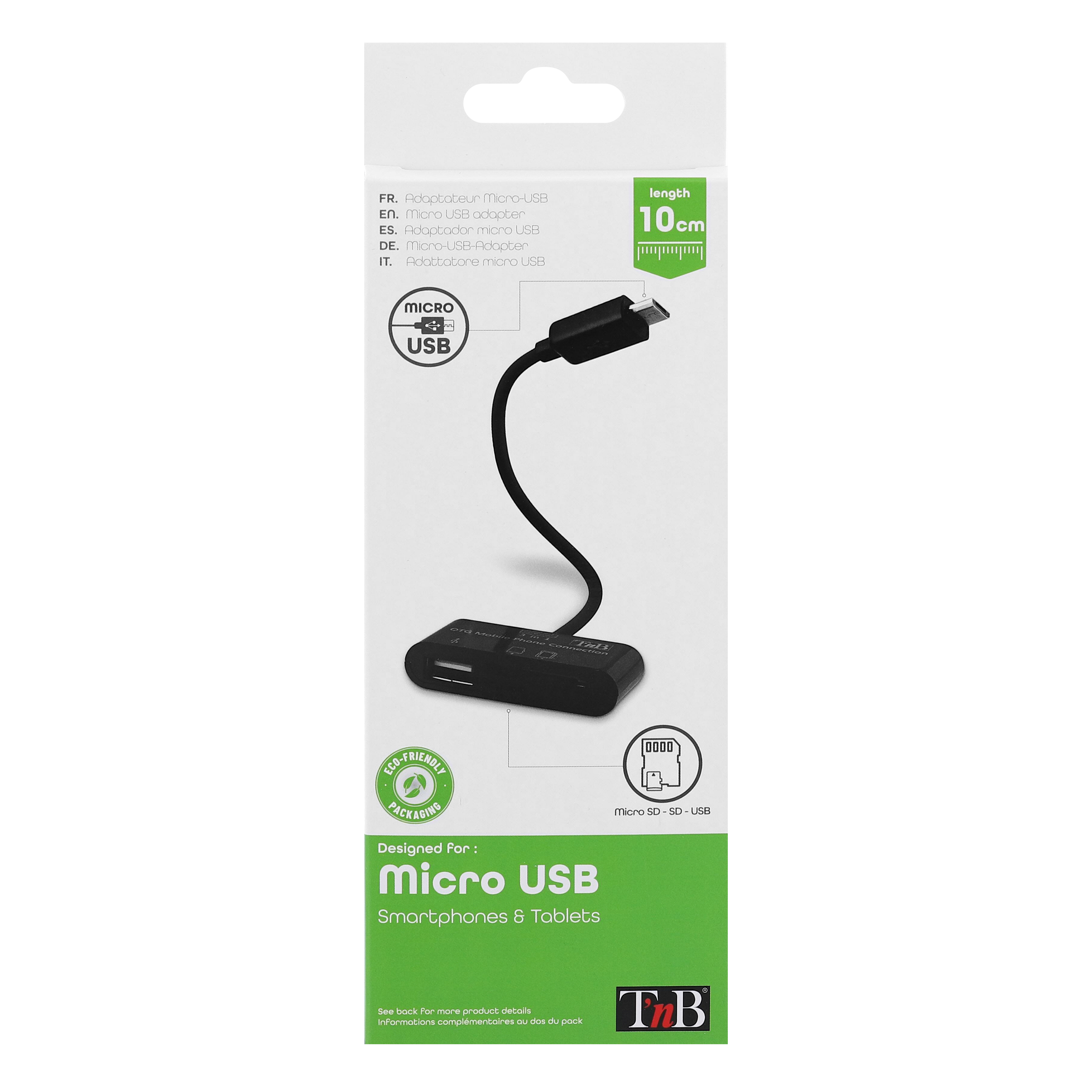 Adaptateur Micro USB 3 en 15