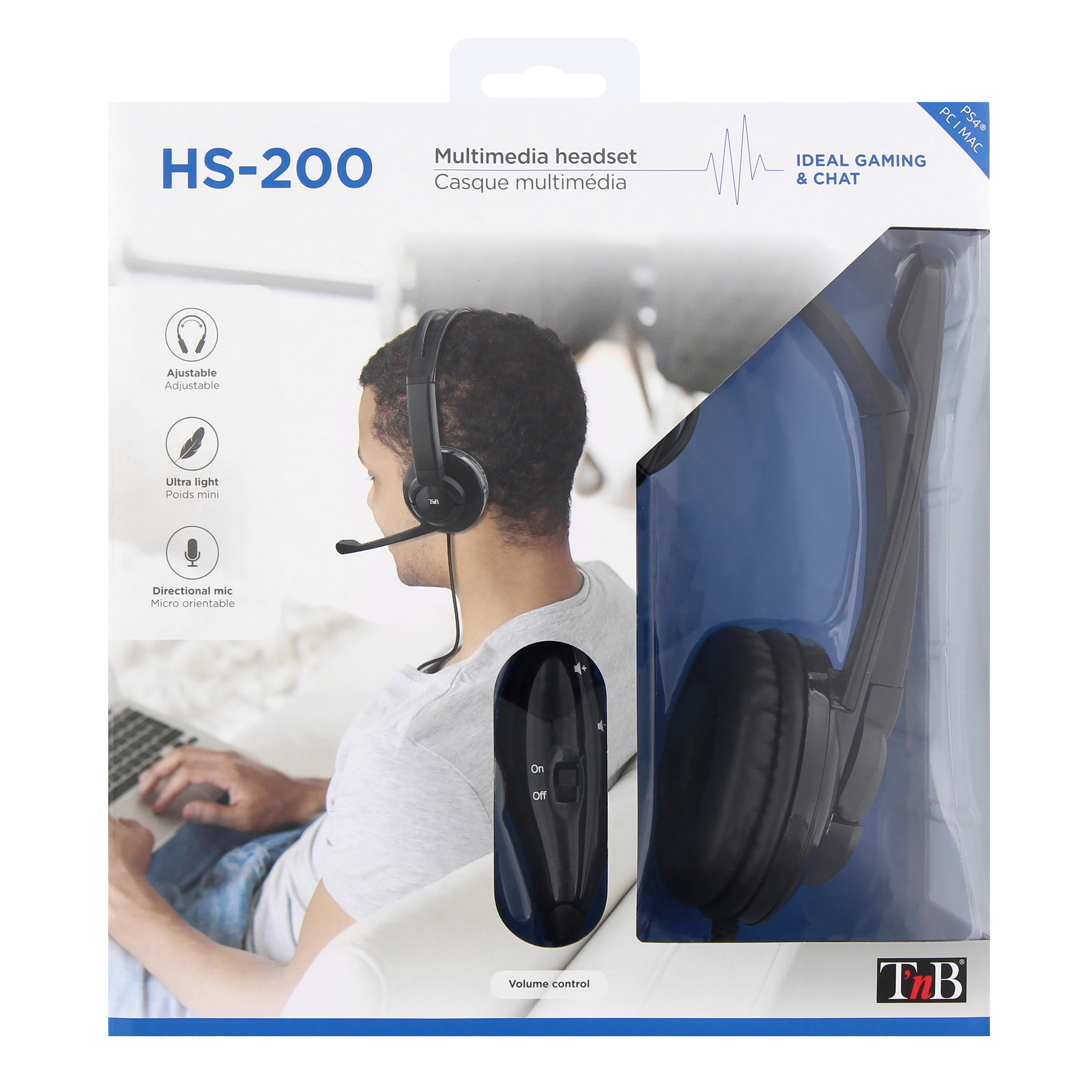 Micro casque filaire multimédia léger HS-2006