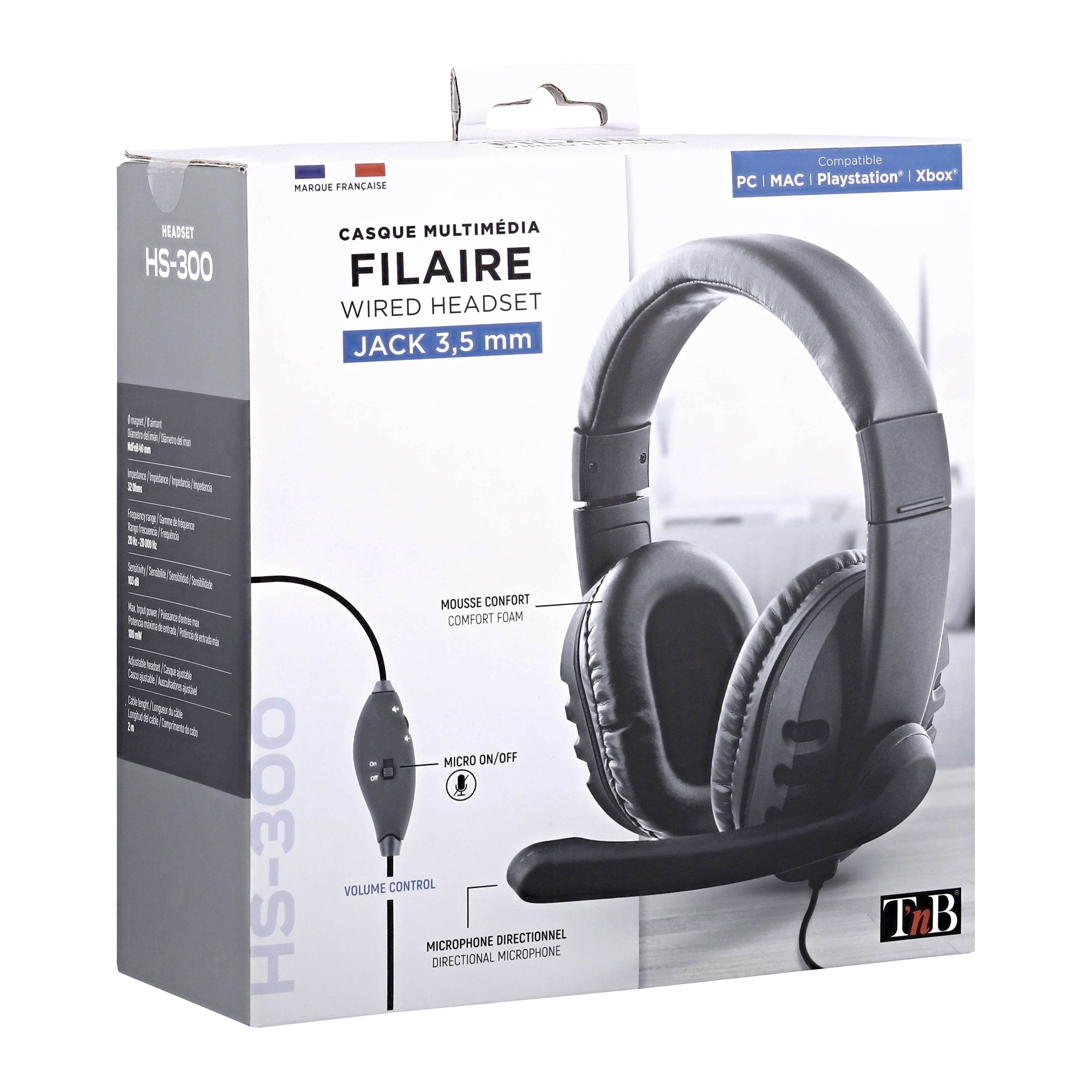 HS-300 Multimedia Wired Headset6