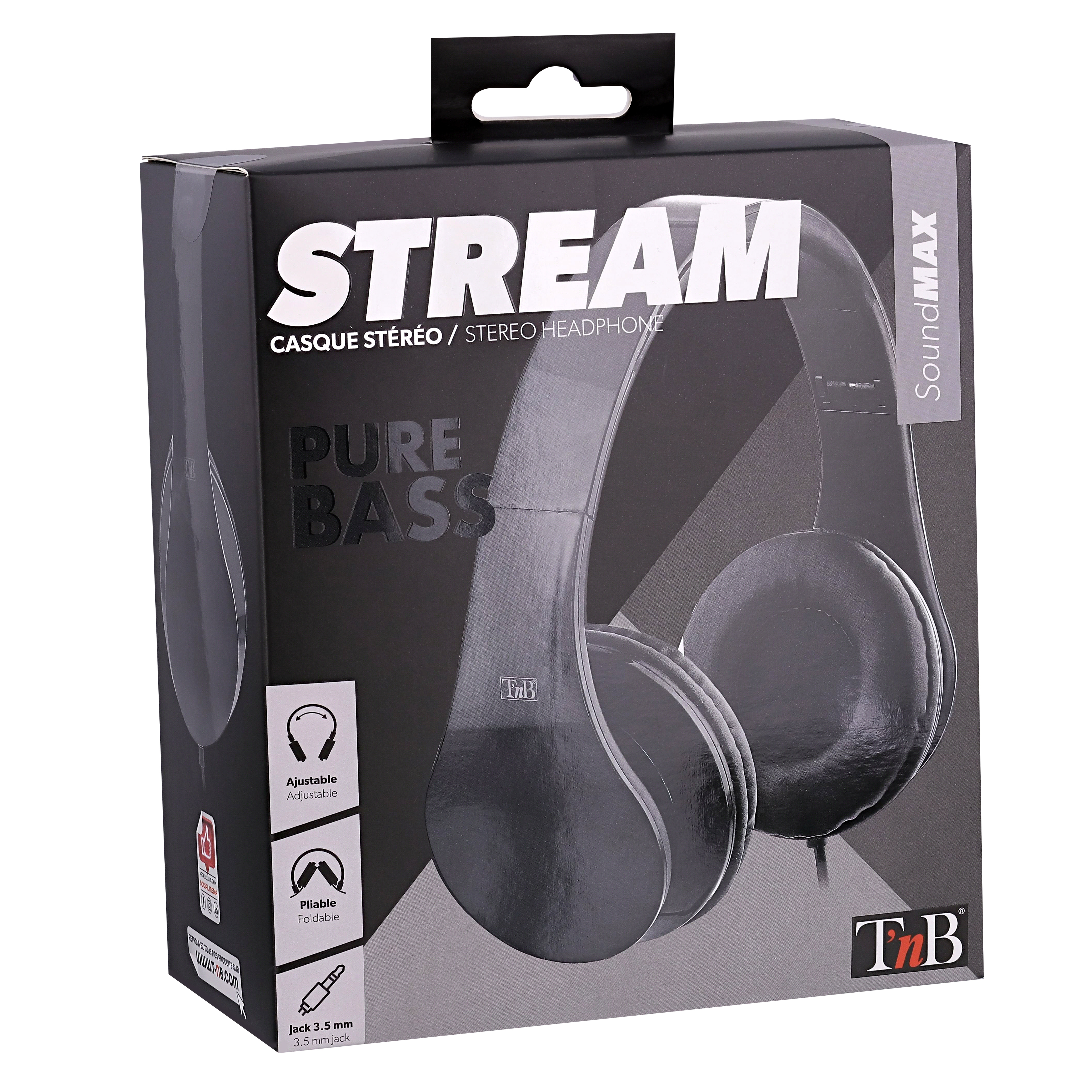 STREAM wired headset 3.5mm jack black4