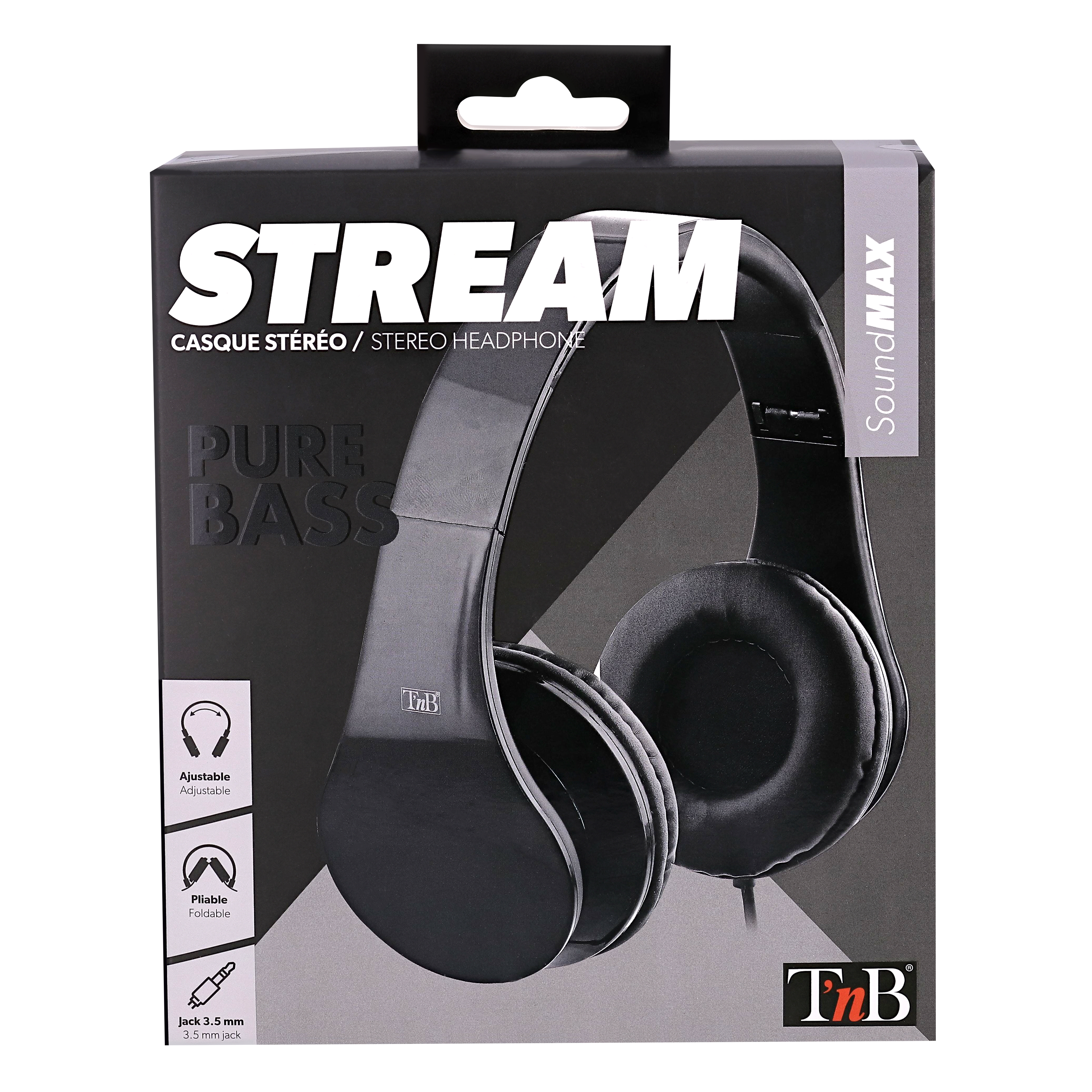 Casque filaire STREAM jack 3,5mm noir5