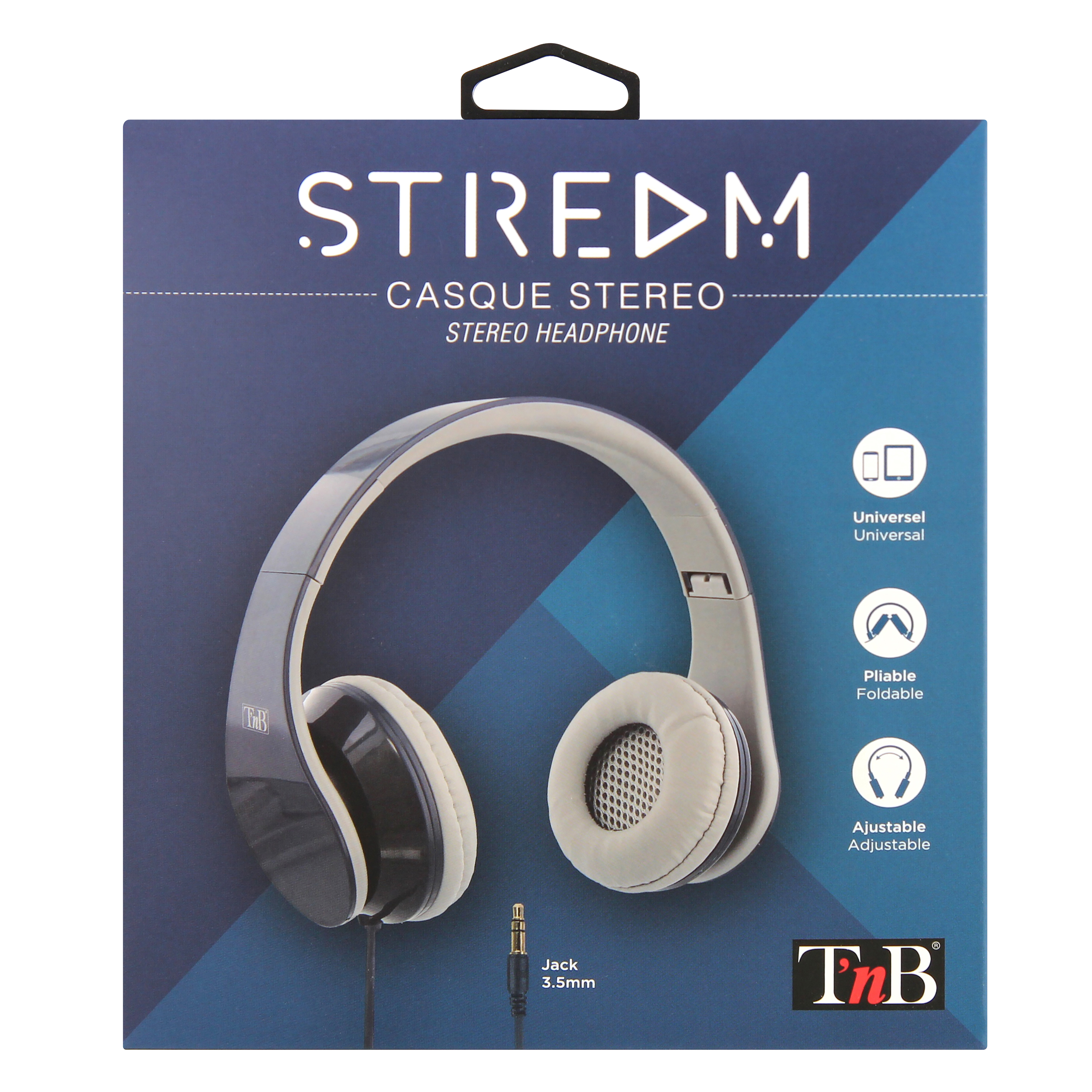 Casque filaire STREAM jack 3,5mm bleu5