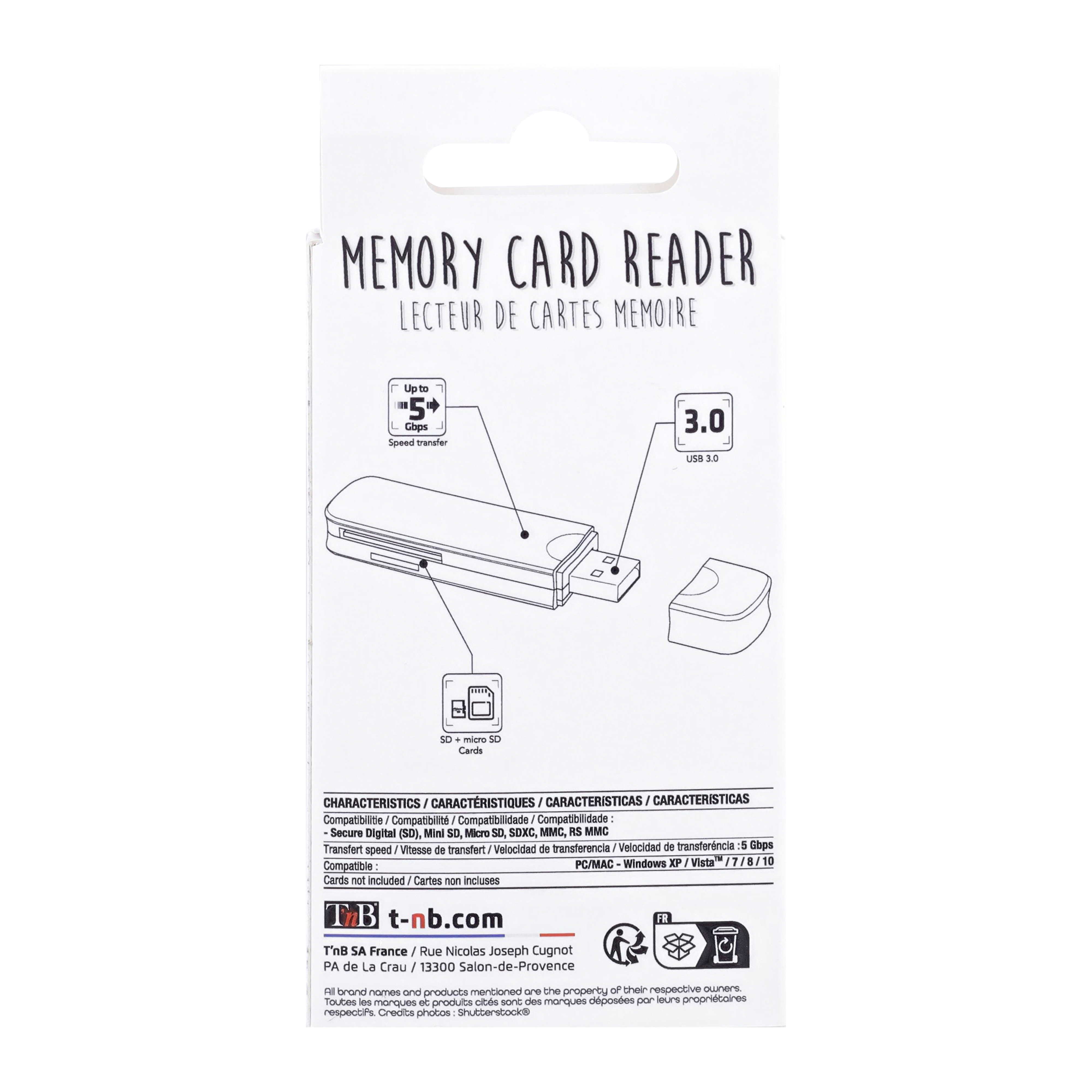 LECTEUR DE CARTES MEMOIRE USB35