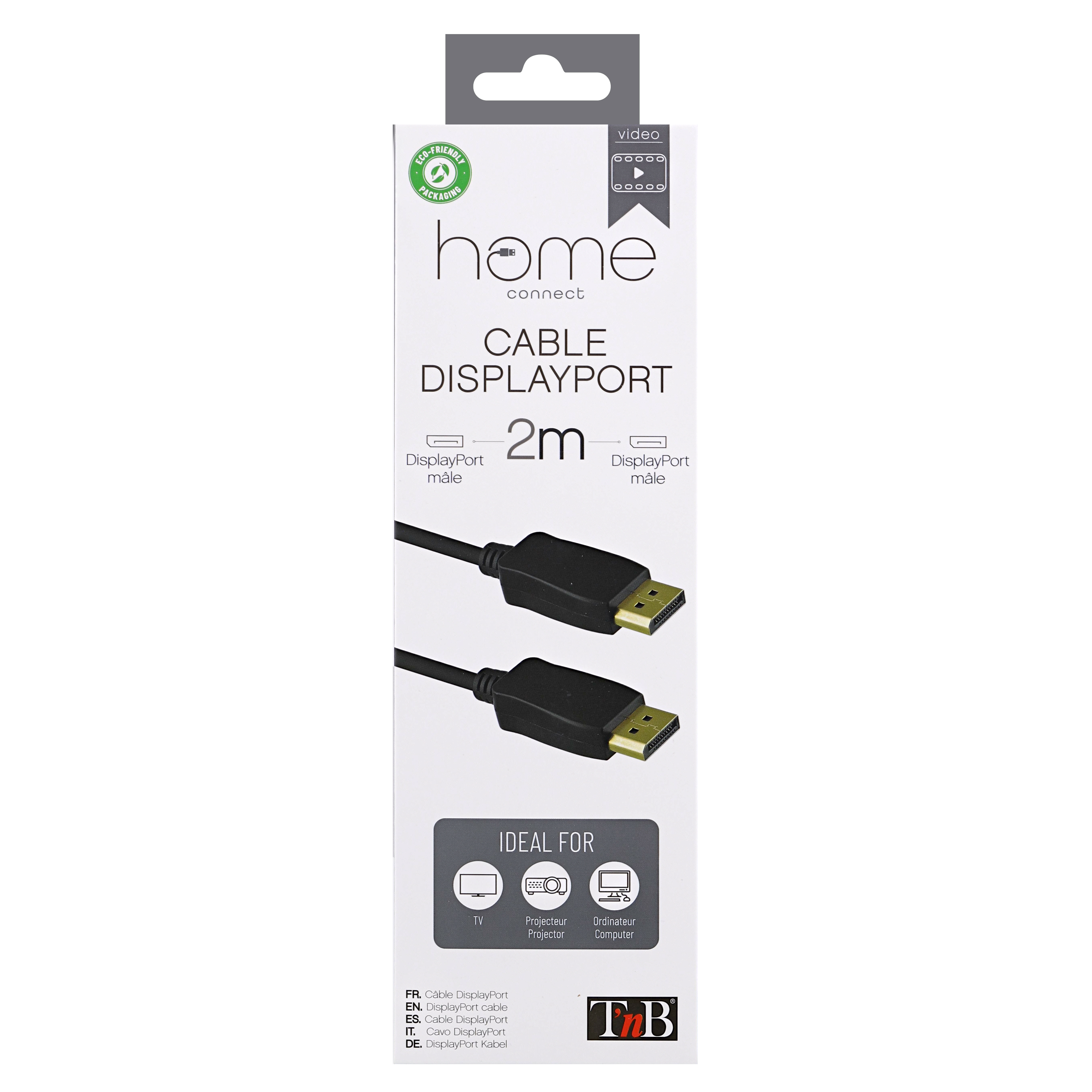 DisplayPort Male/Male Cable 2m4