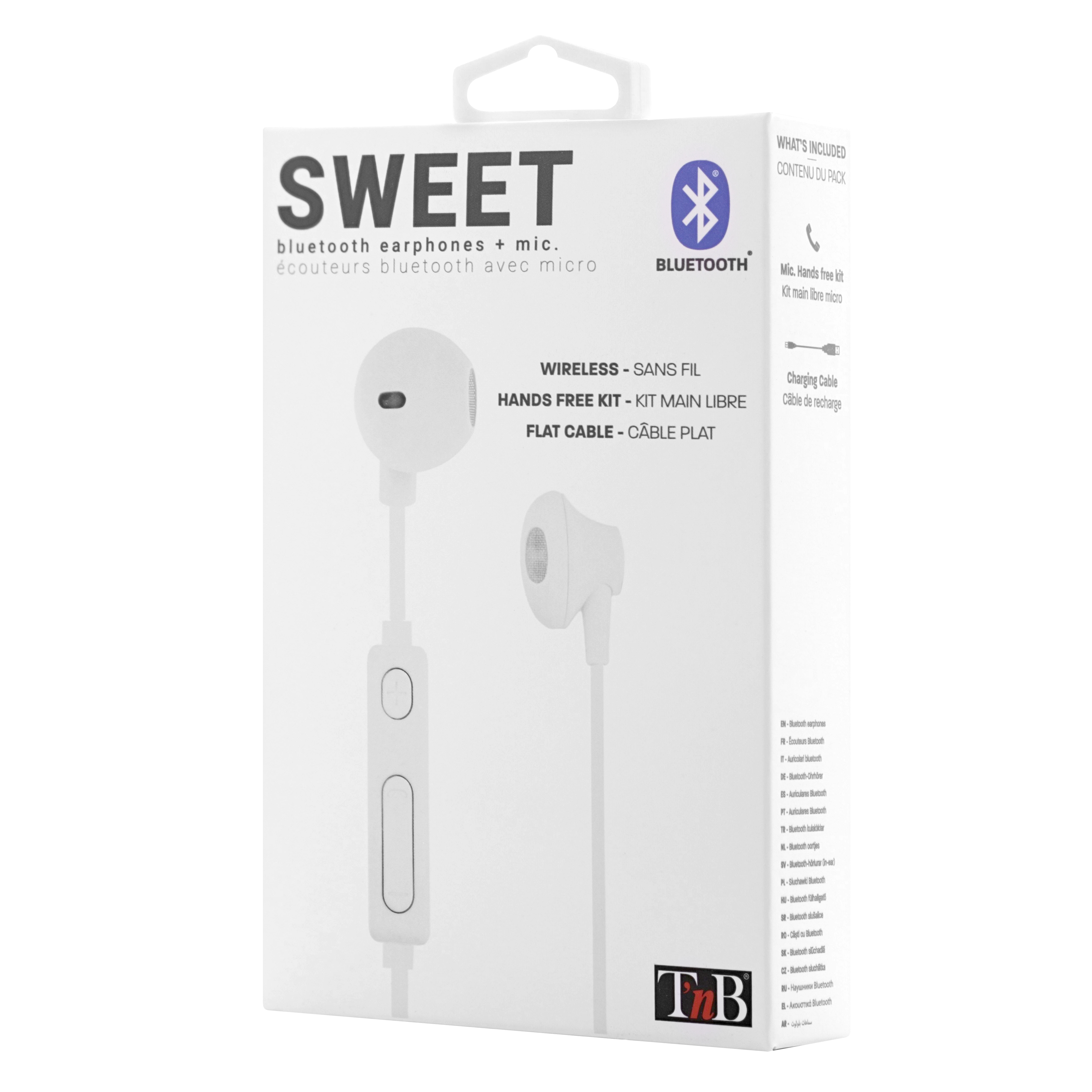 Ecouteurs Bluetooth SWEET blanc2