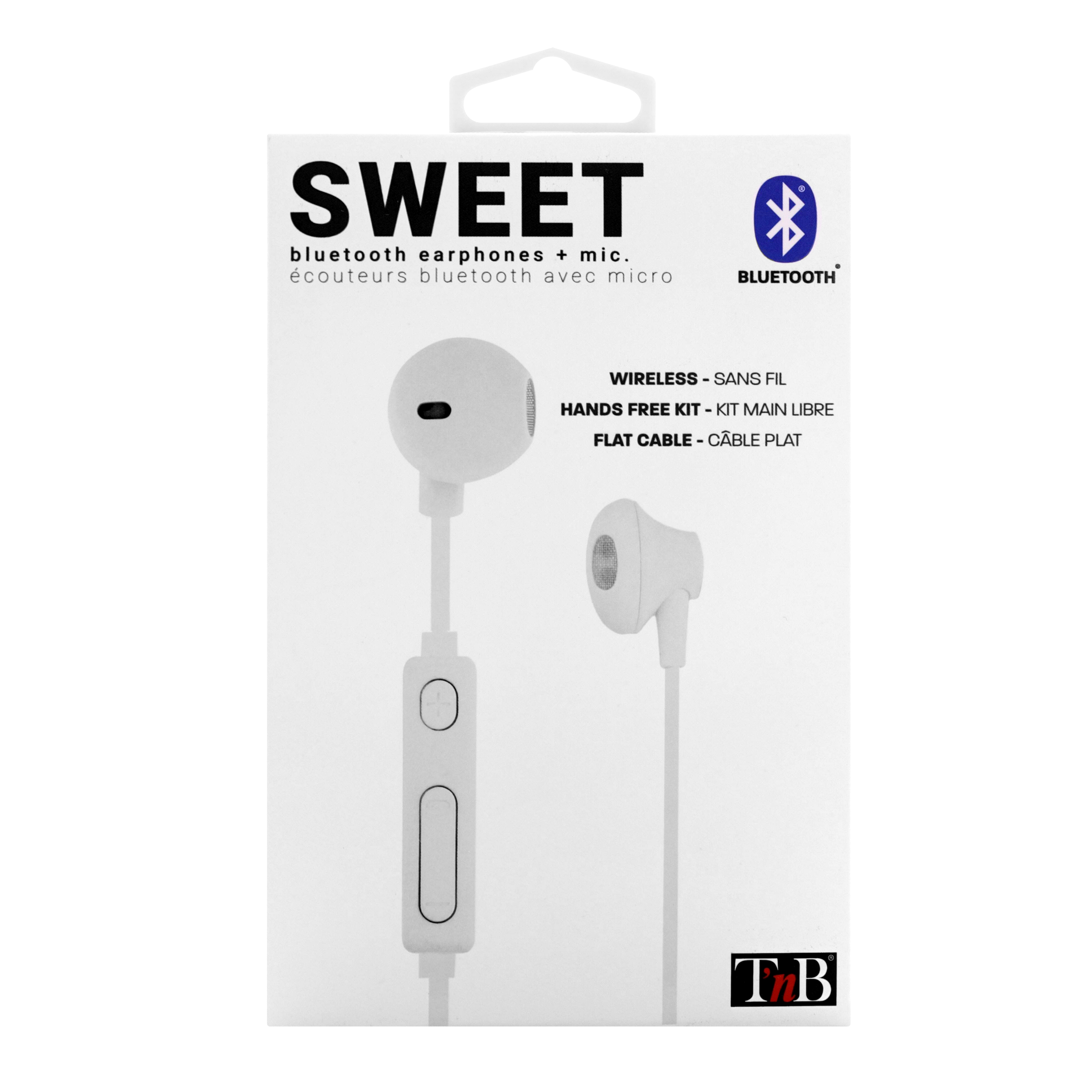 Ecouteurs Bluetooth SWEET blanc3