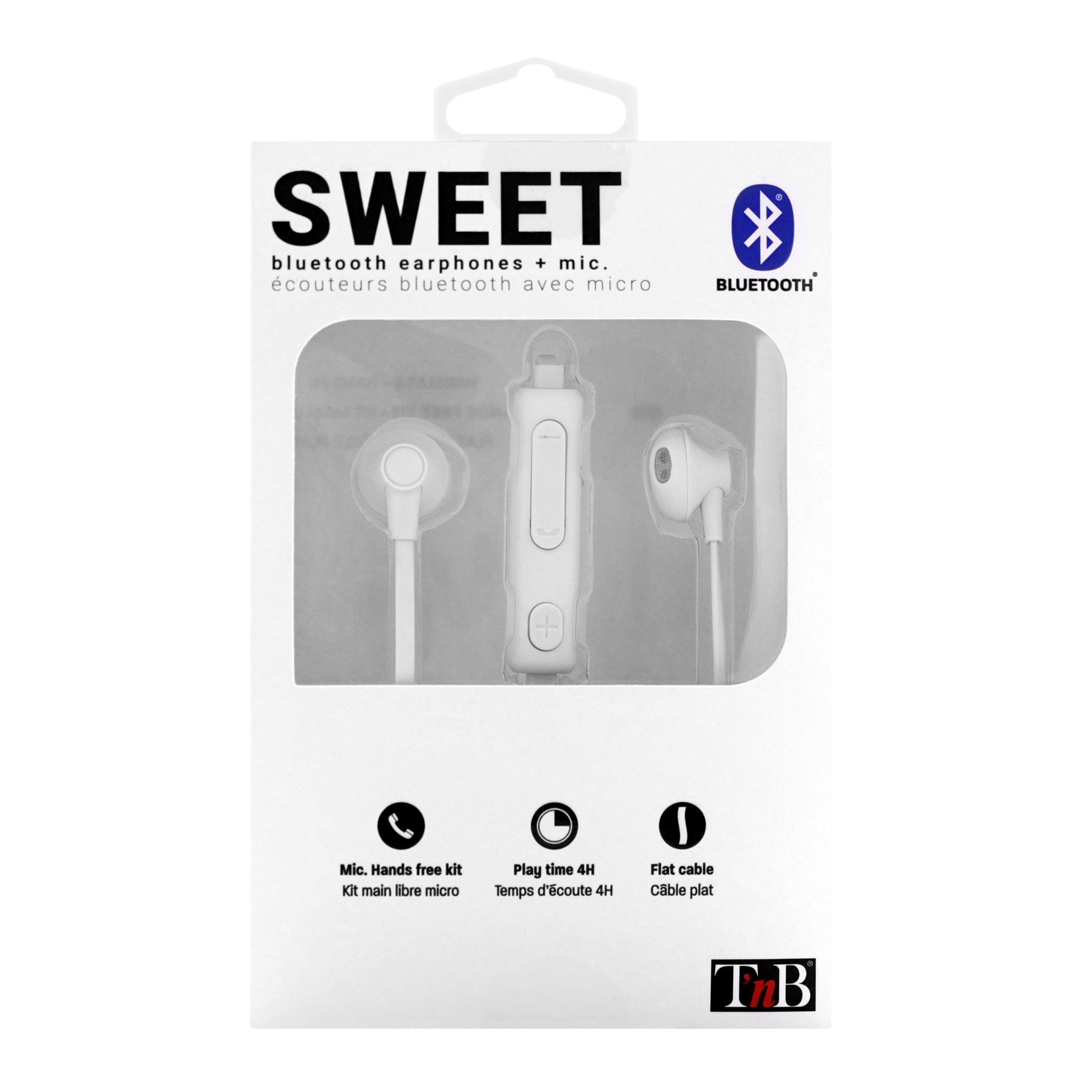 Ecouteurs Bluetooth SWEET blanc4