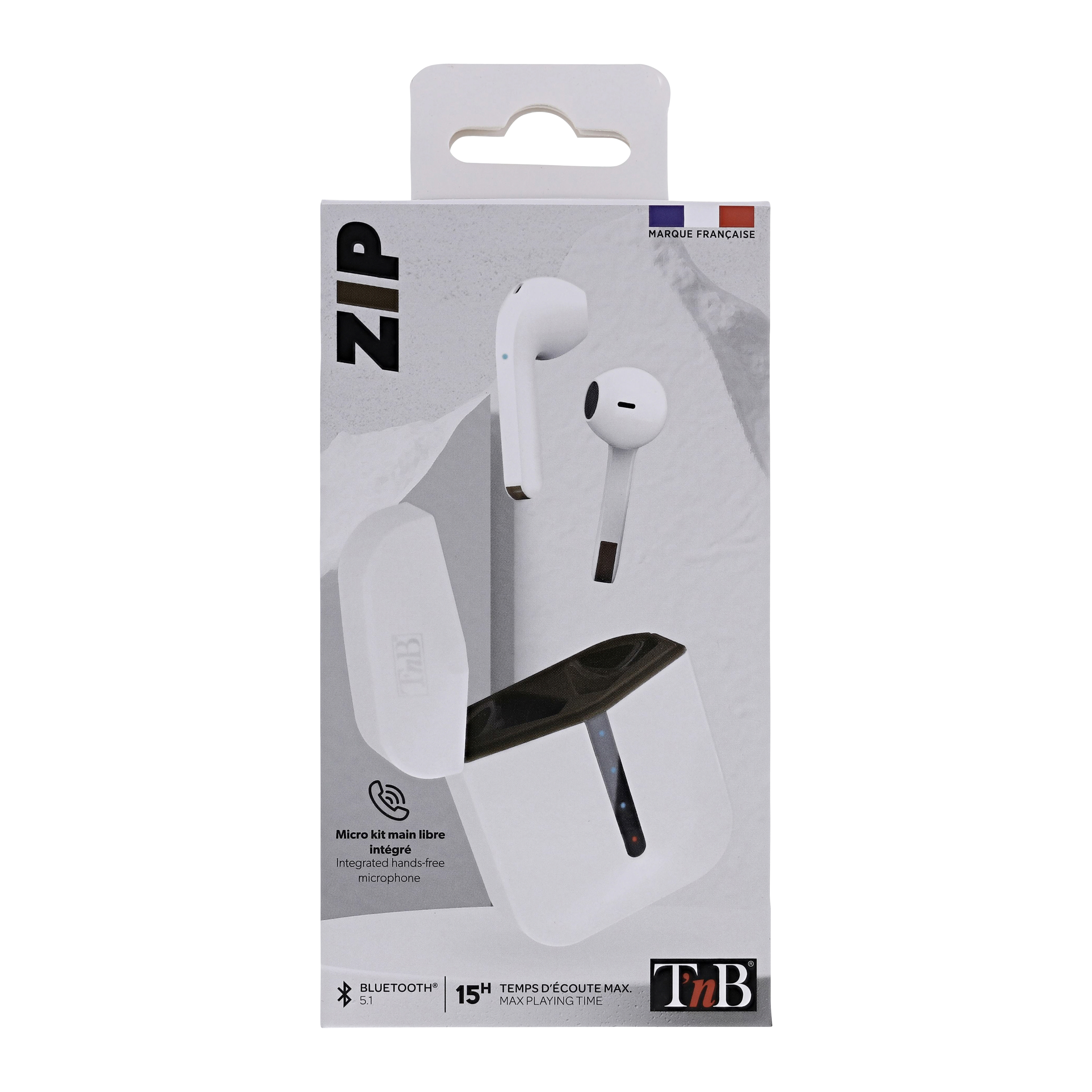 Ecouteurs TWS ZIP Blanc5