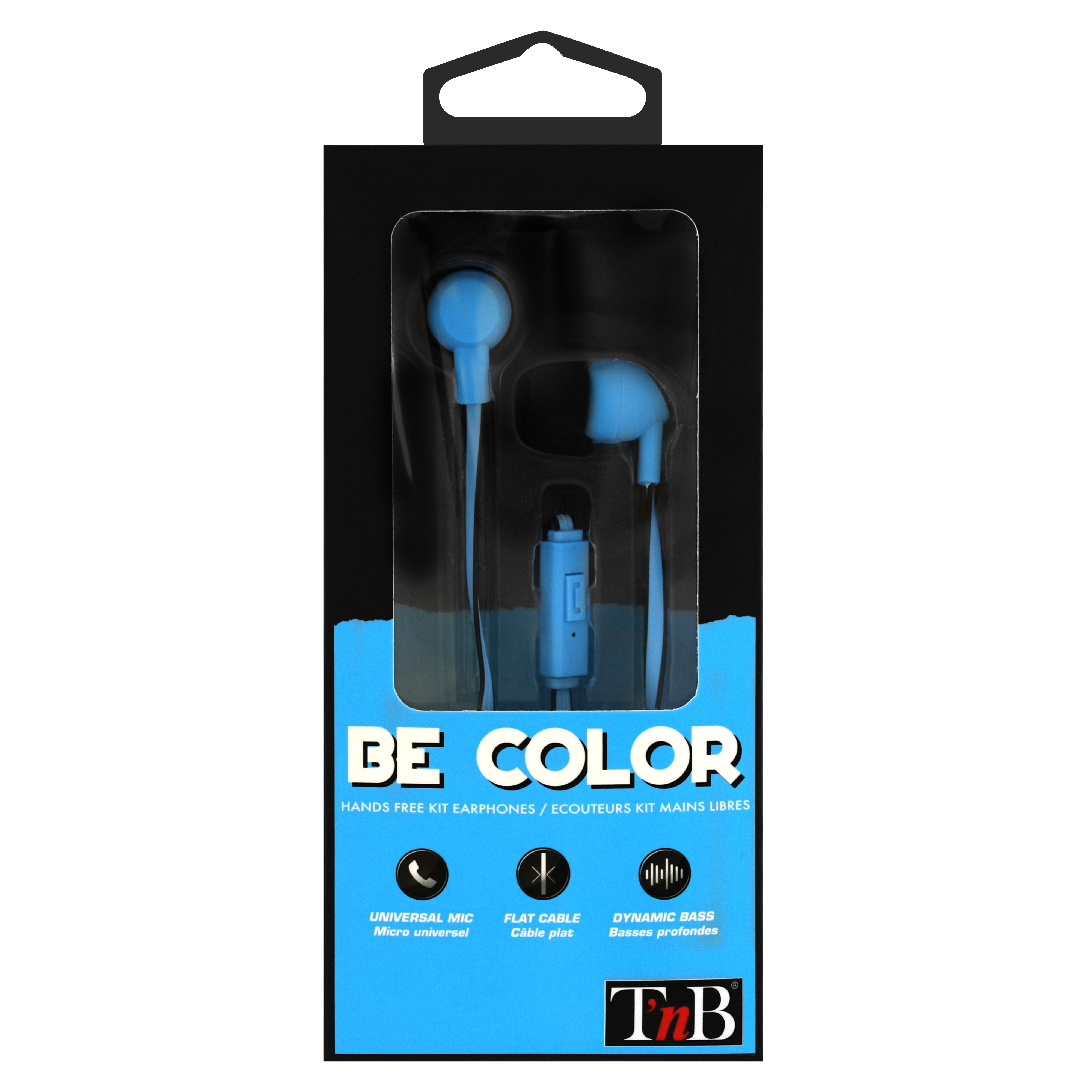 Ecouteurs filaires BE COLOR jack bleu5