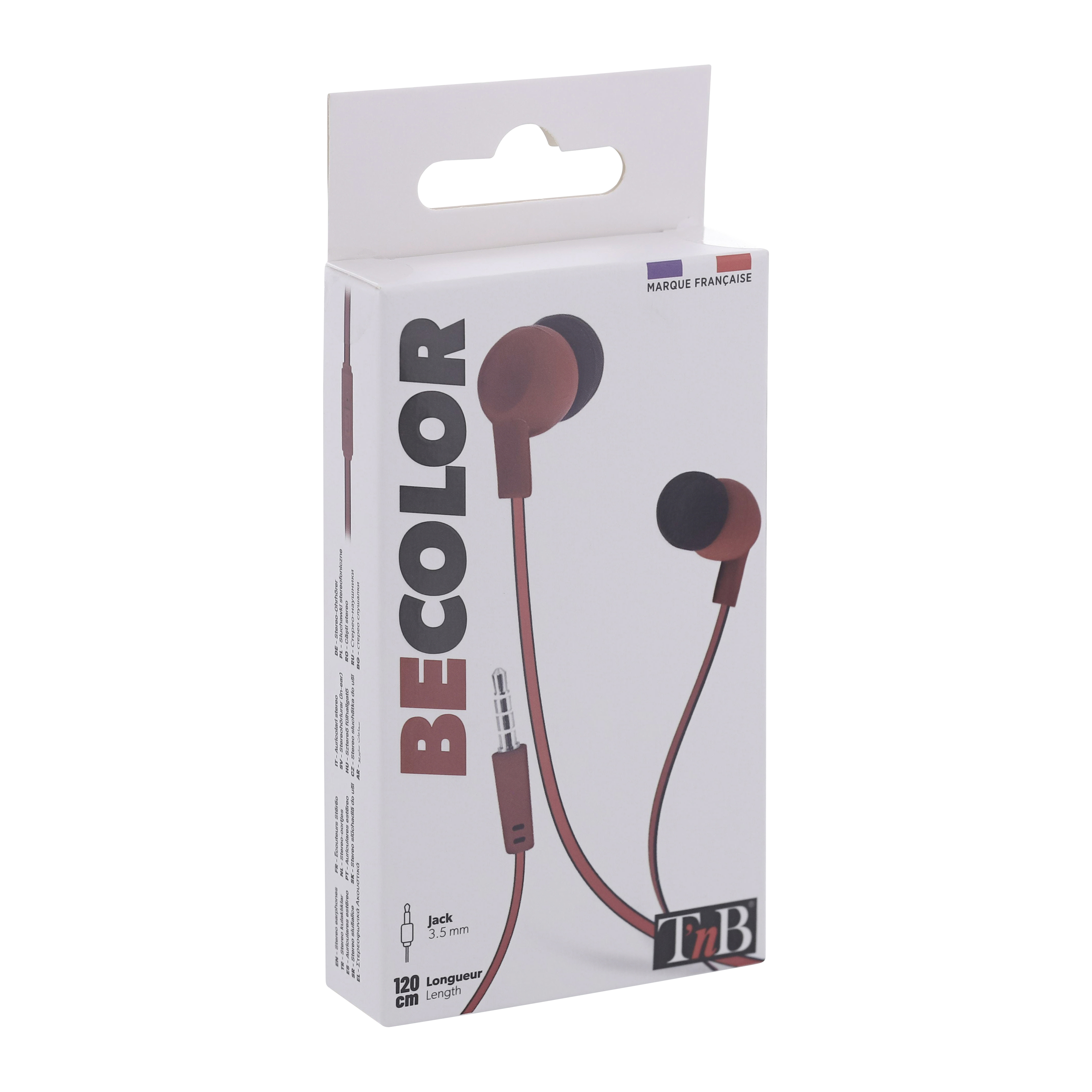 BE COLOR auriculares con cable jack rojo3