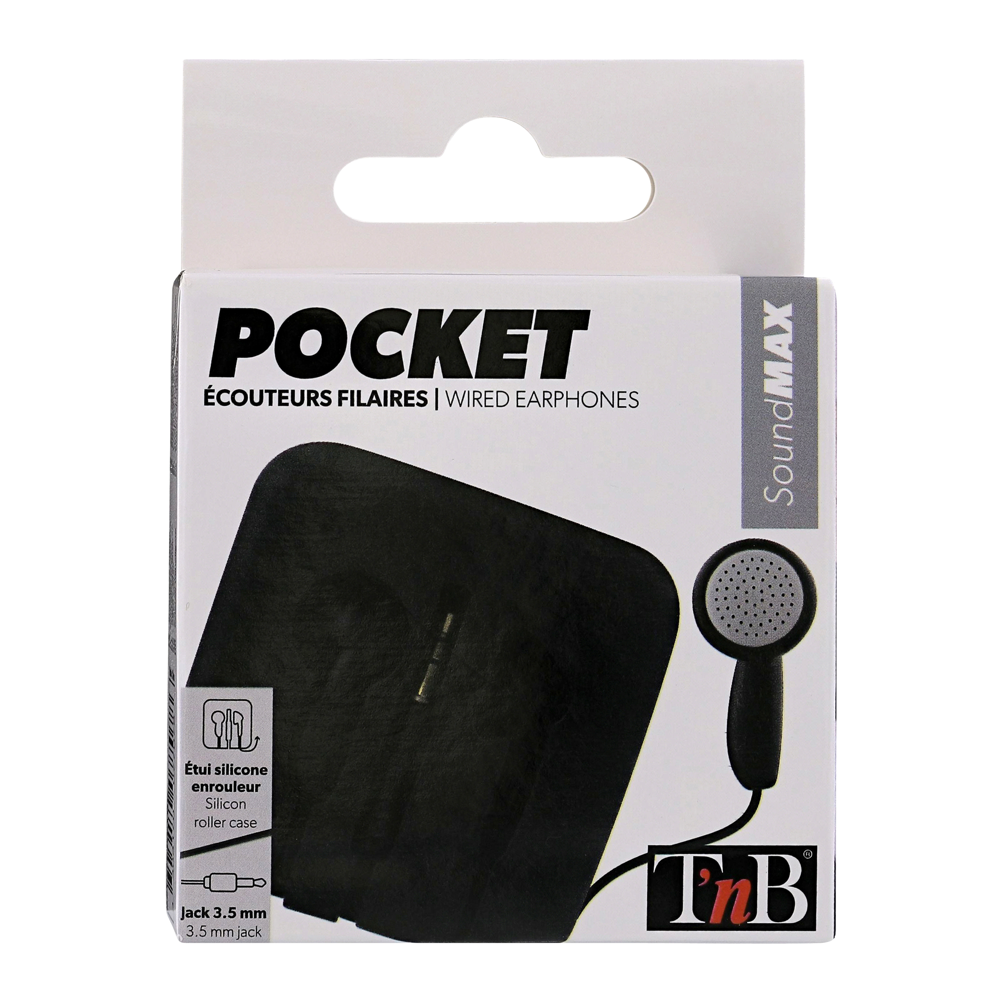 Ecouteurs filaires jack POCKET noir5