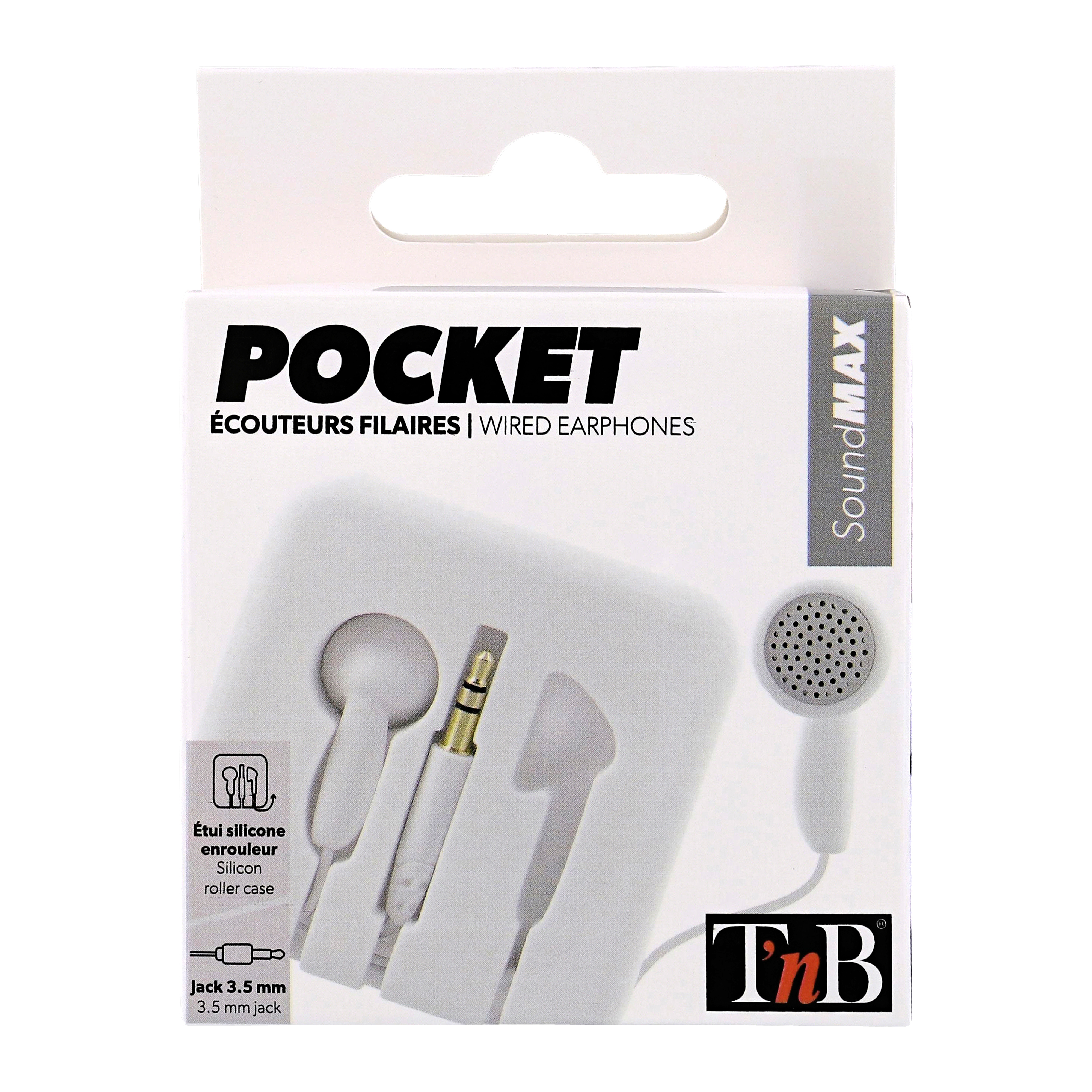 Ecouteurs filaires jack POCKET blanc5