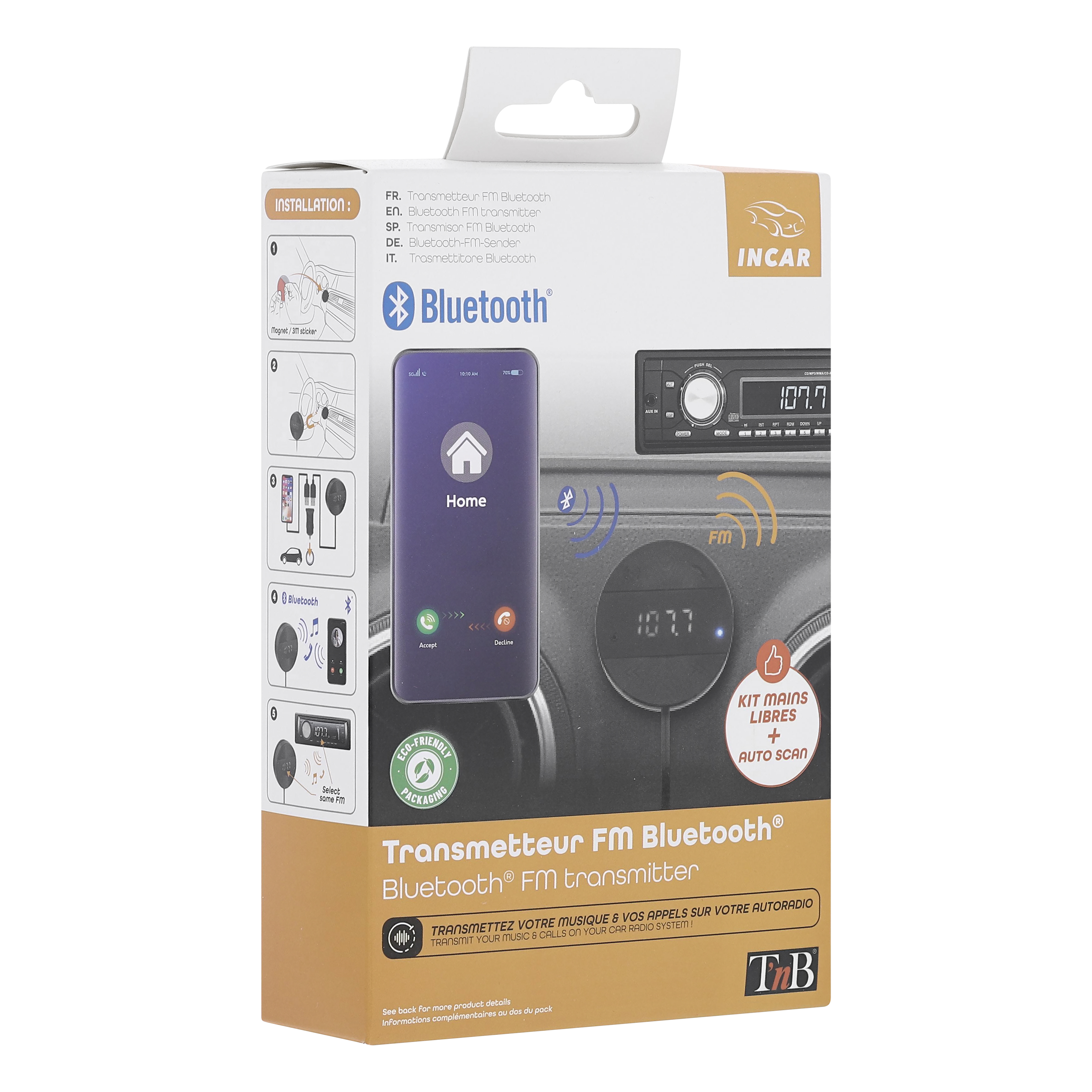 Transmetteur FM Bluetooth avec kit mains libres5