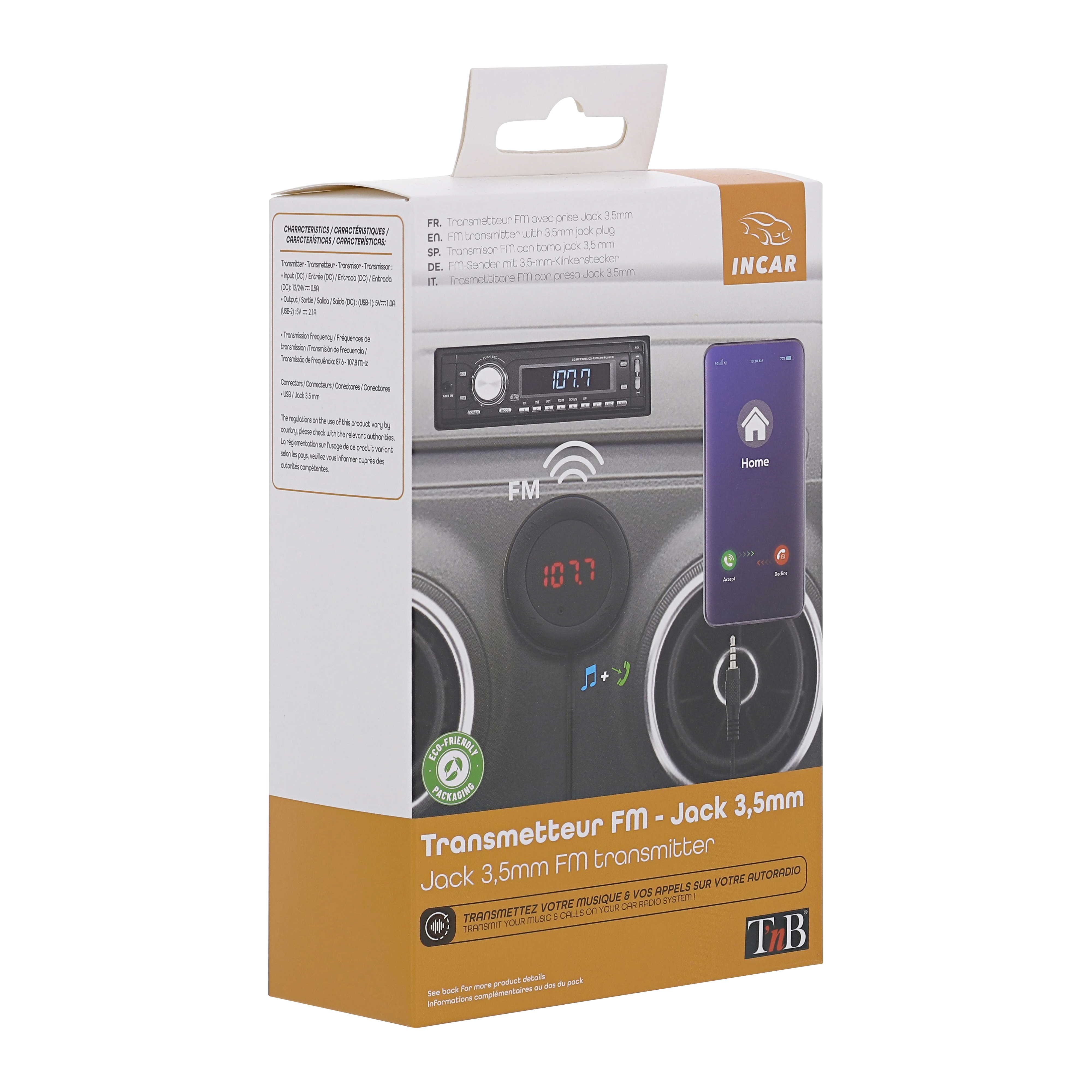 3.5mm Jack FM Transmitter with Hands-Free Kit6