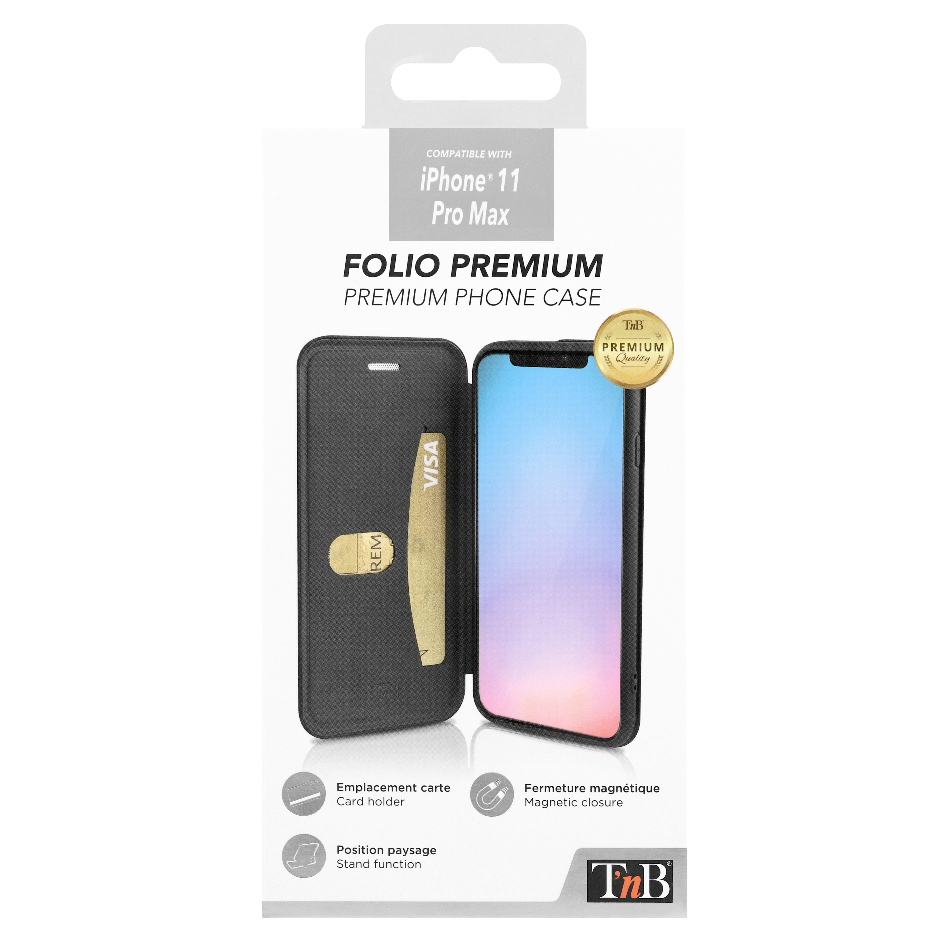 Etui folio premium pour iPhone 11 Pro Max.4