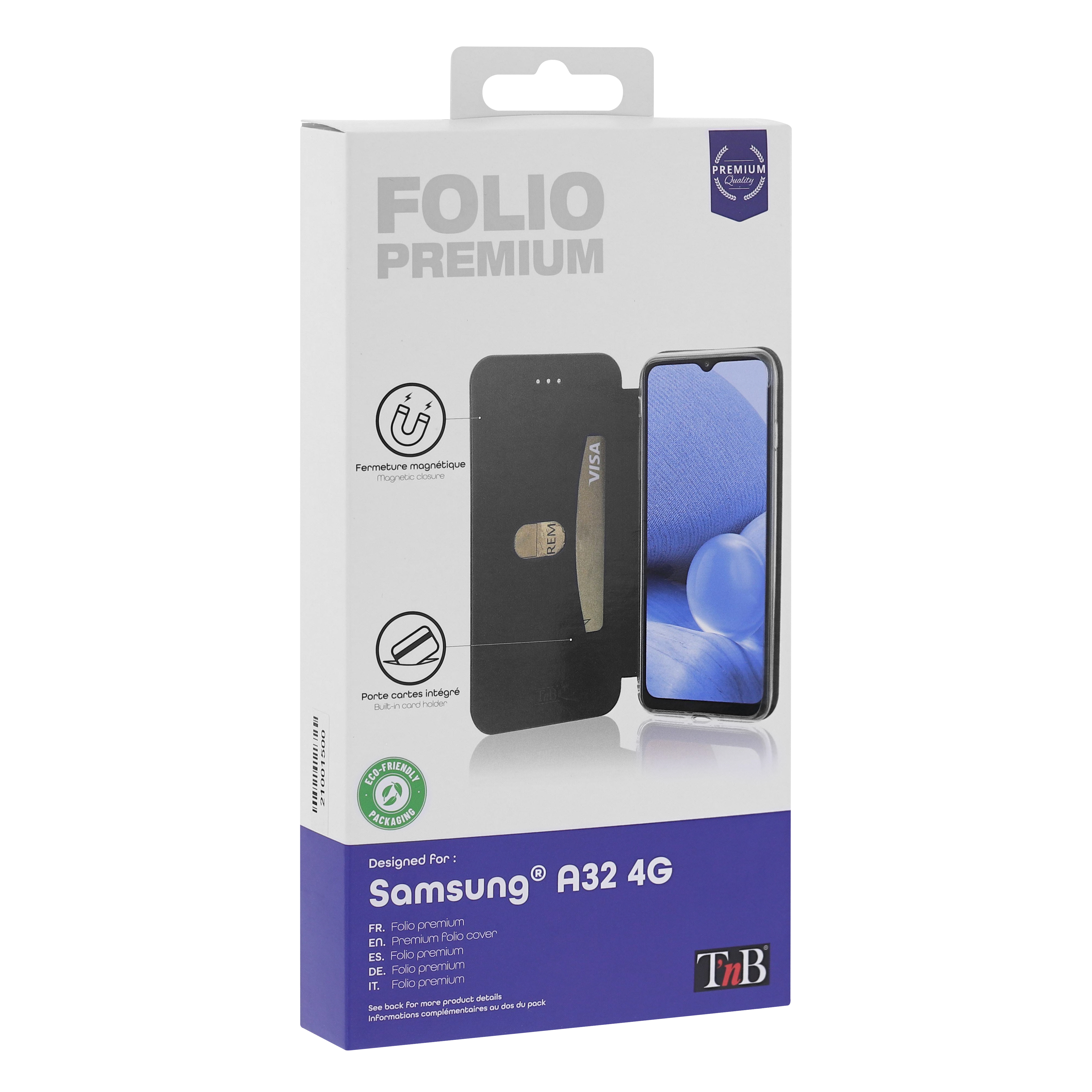 Étui folio premium pour Samsung Galaxy A32 4G2