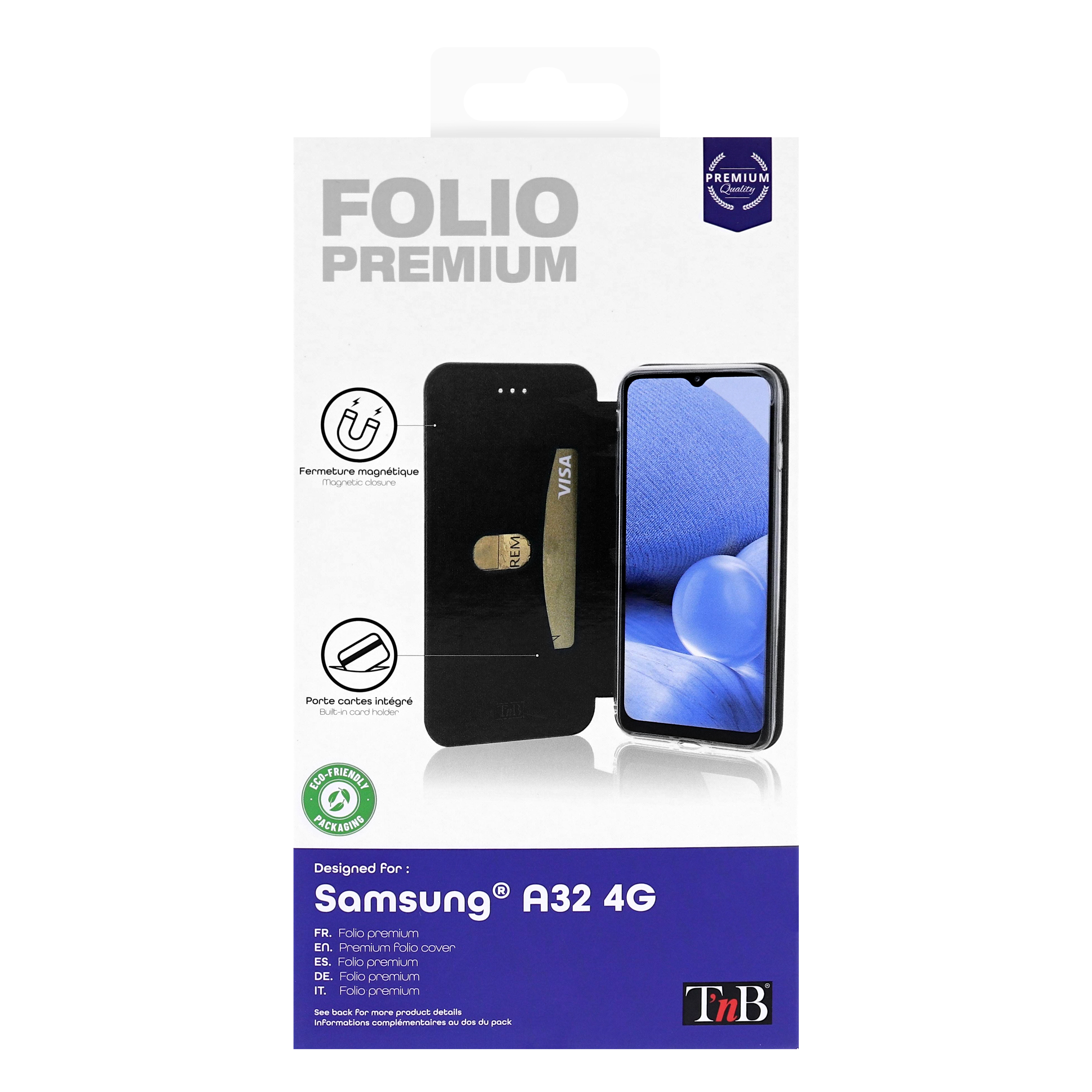 Étui folio premium pour Samsung Galaxy A32 4G3