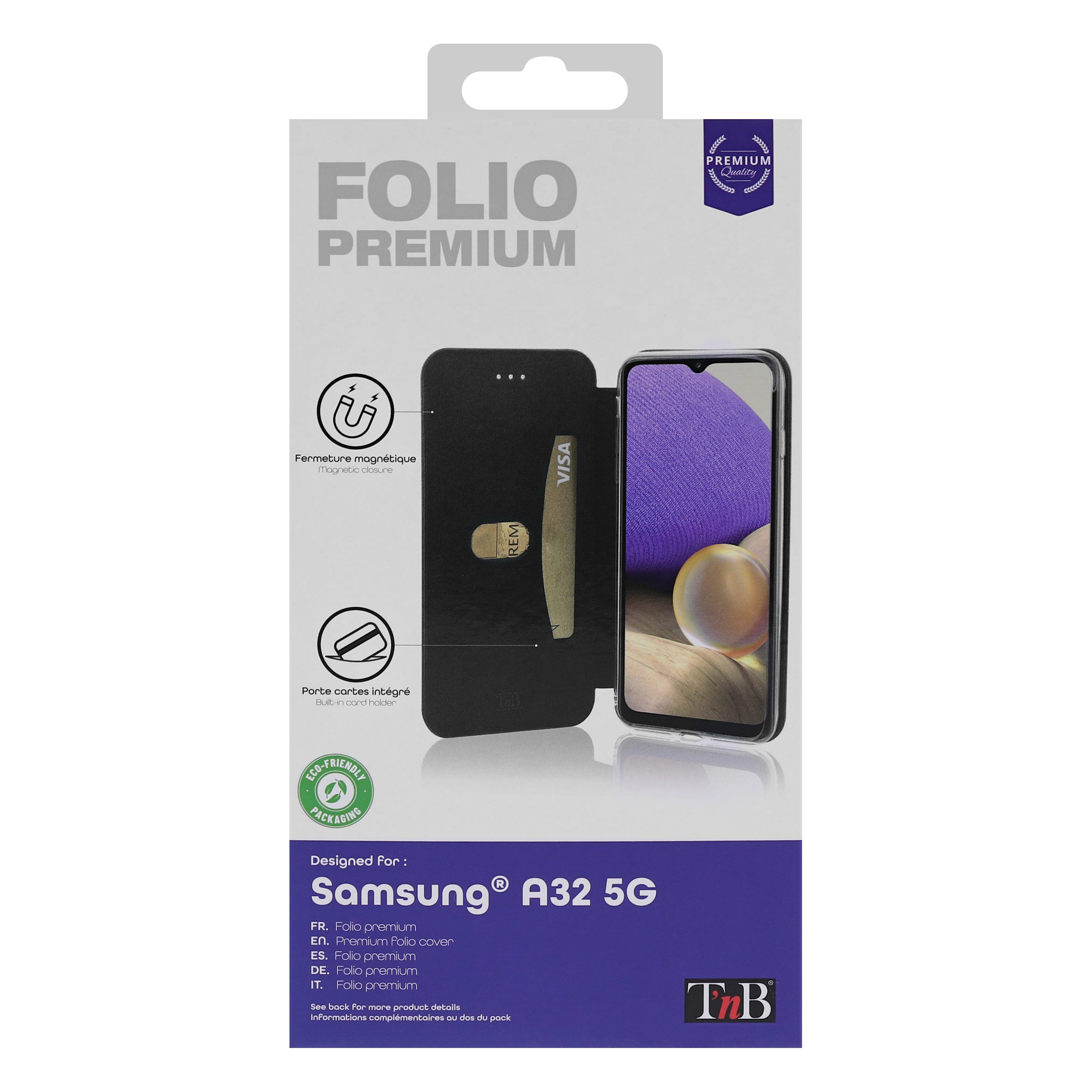 Étui folio premium pour Samsung Galaxy A32 5G.2