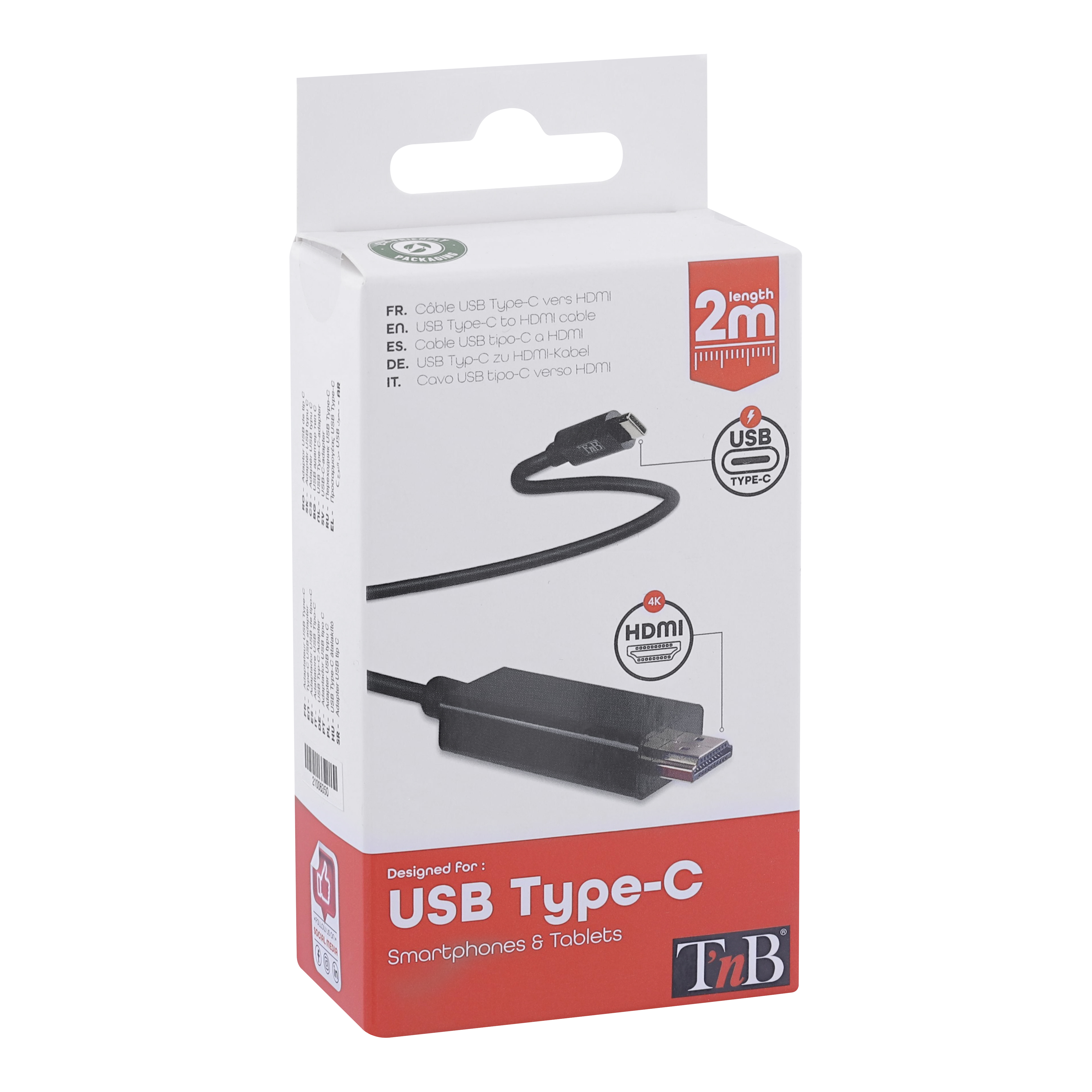 Câble USB Type-C vers HDMI 4K3