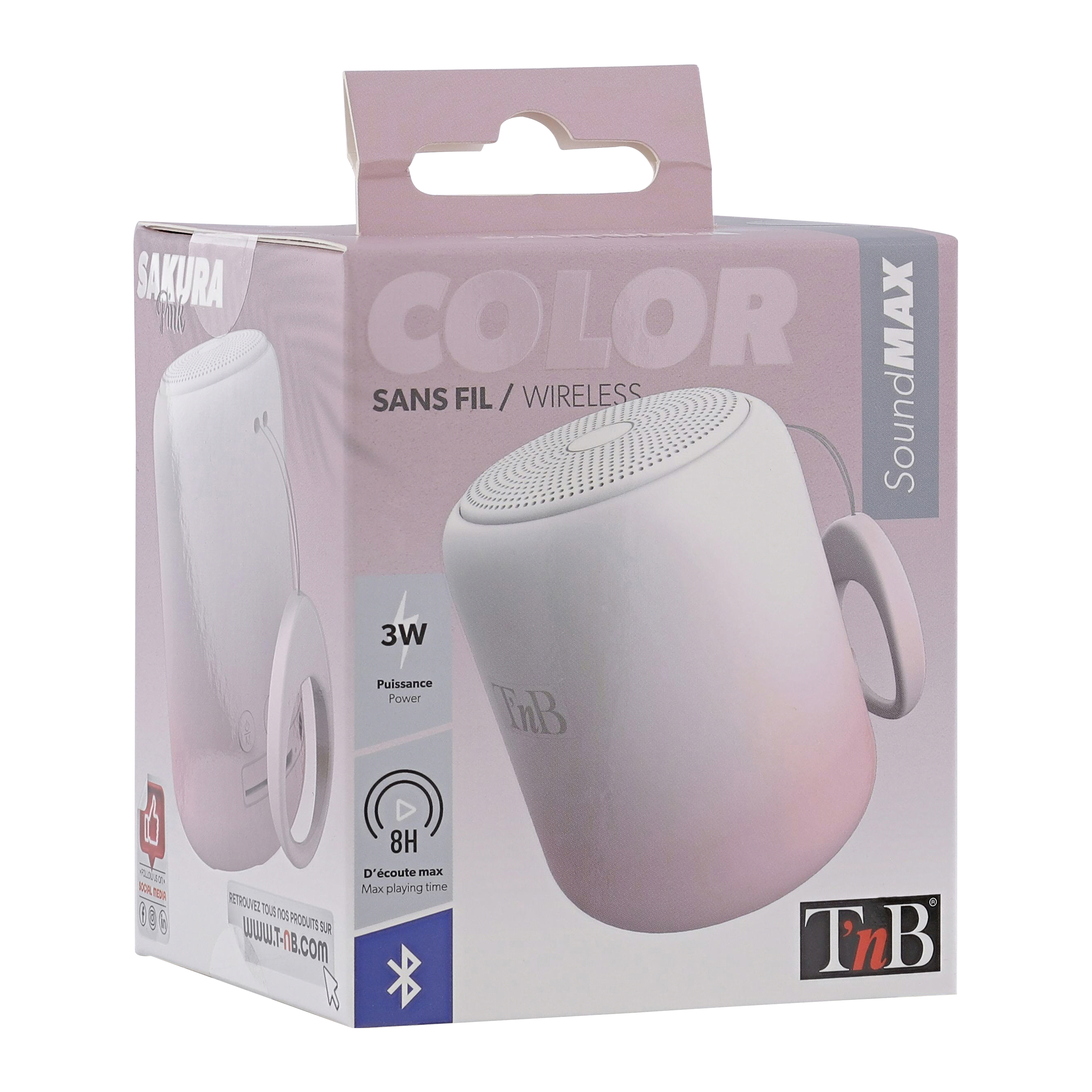 Enceinte sans fil COLOR Rose4