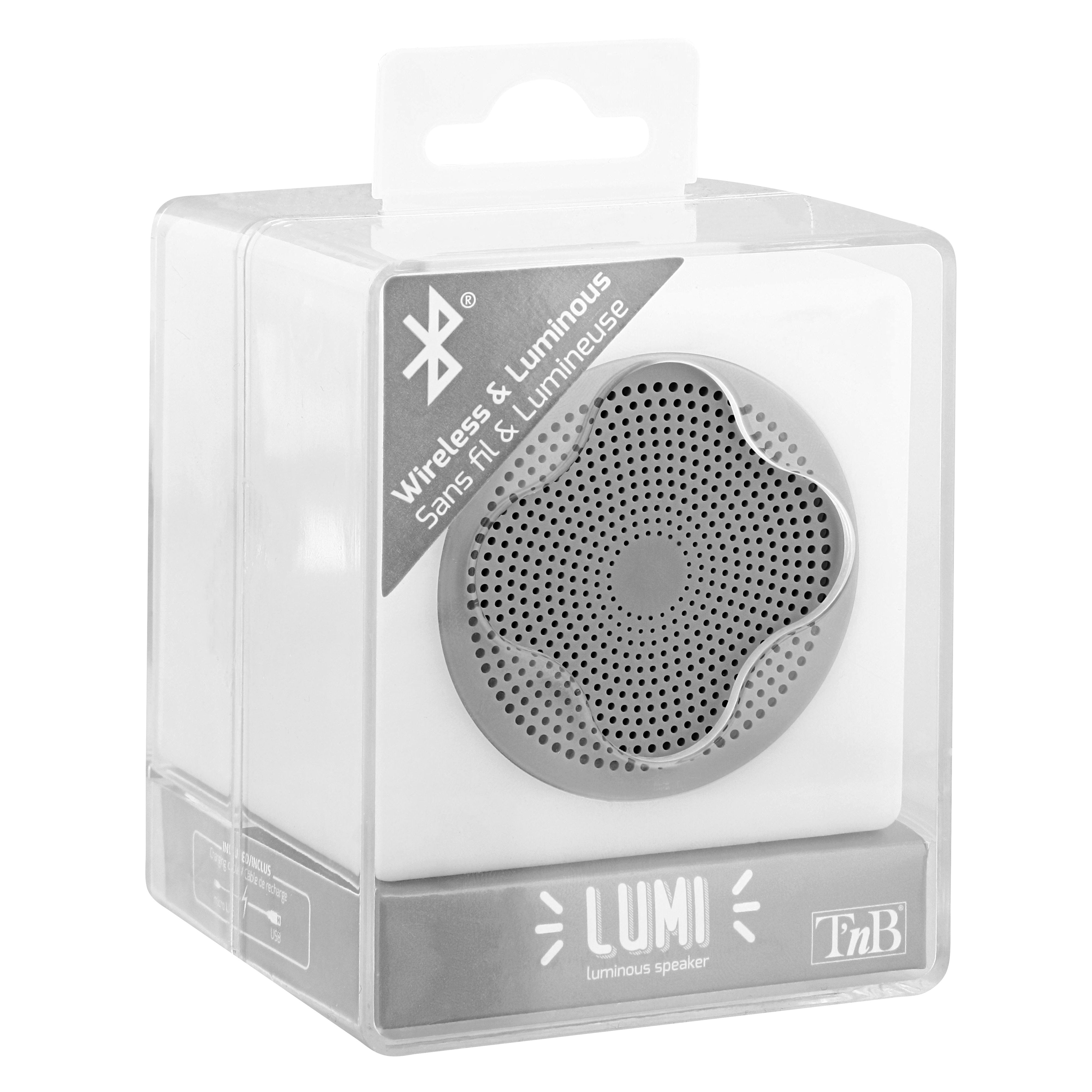 LUMI LED wireless speaker gray6