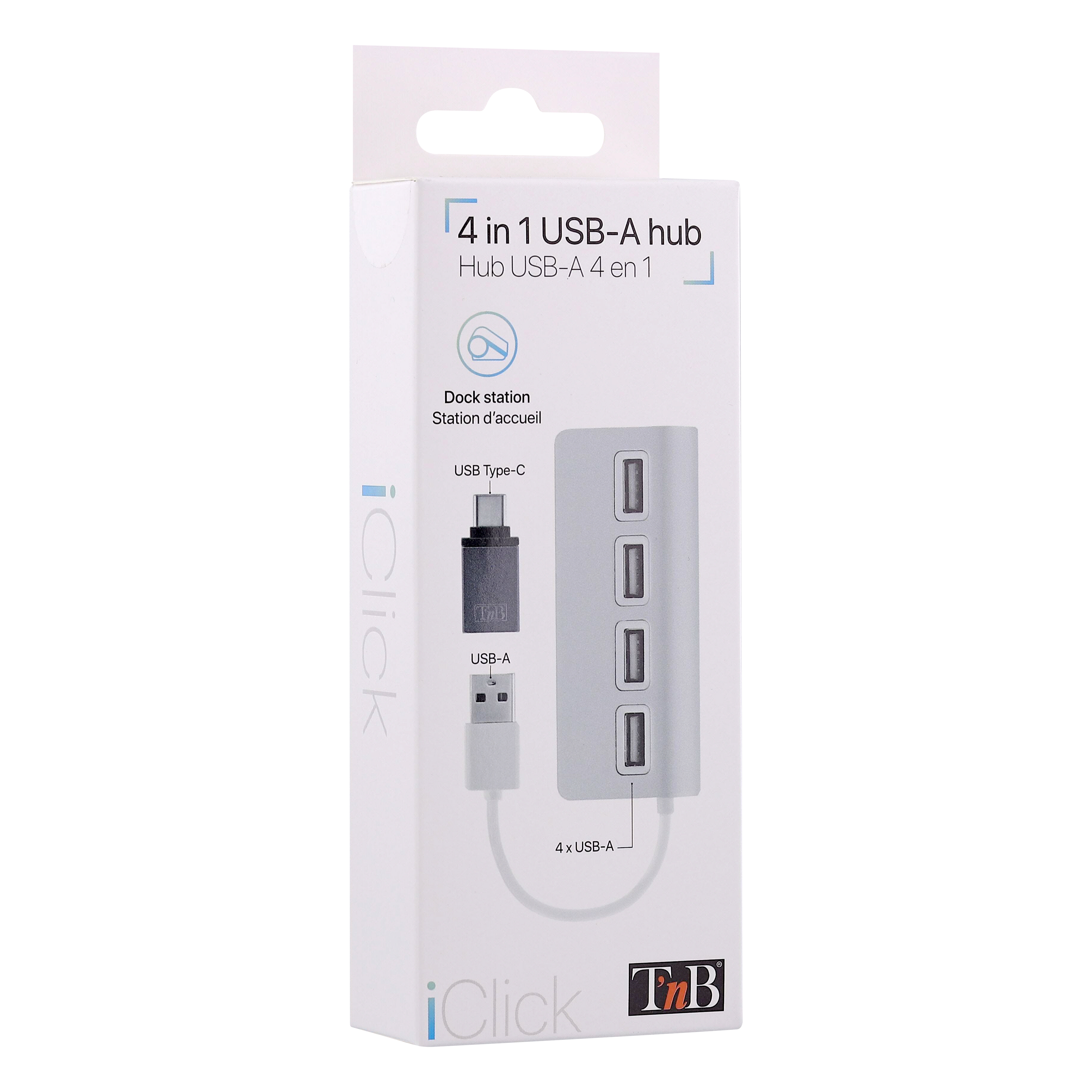 Aluminum USB-A & USB-C hub to 4x USB-A6