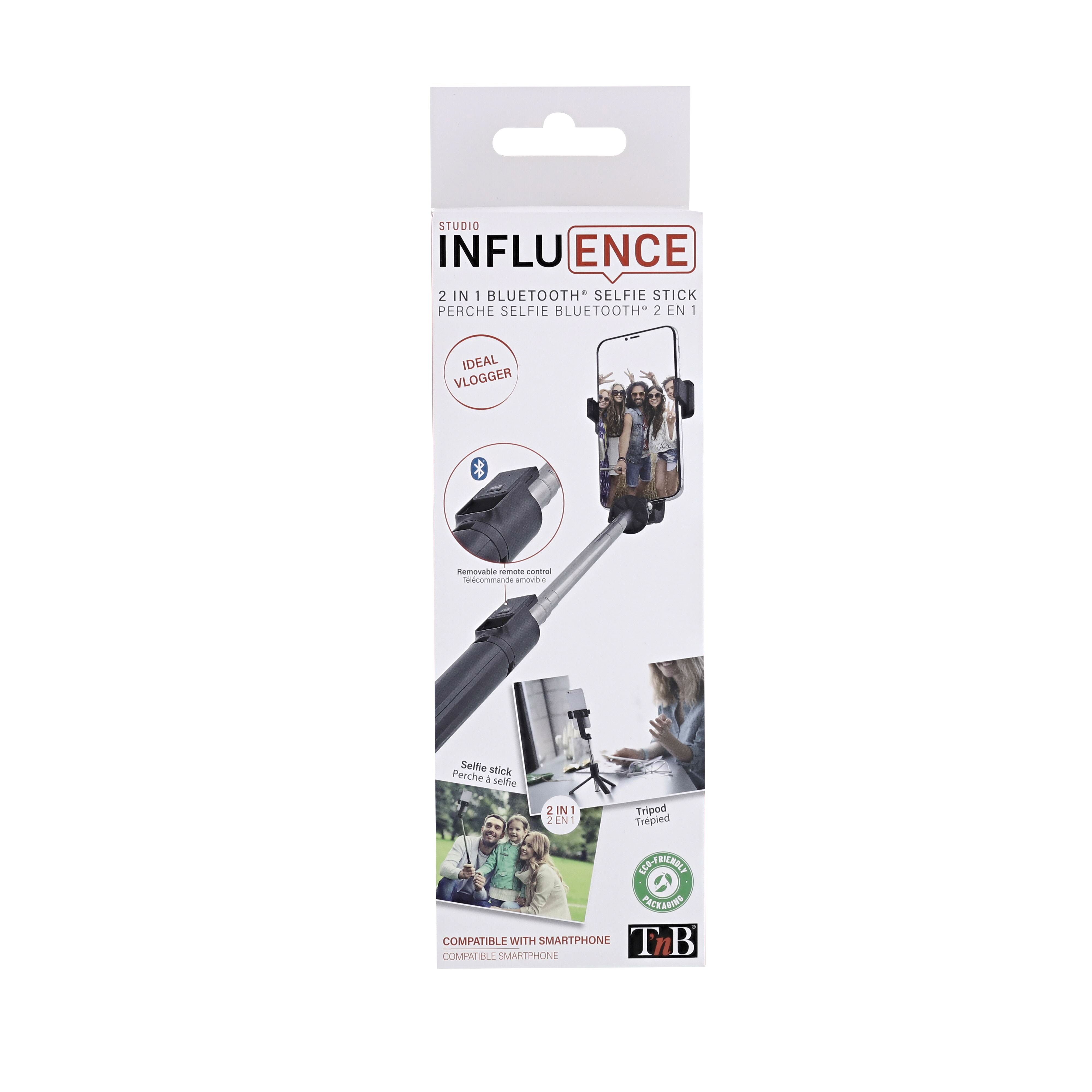 2 in 1 Bluetooth Selfie Stick - INFLUENCE6