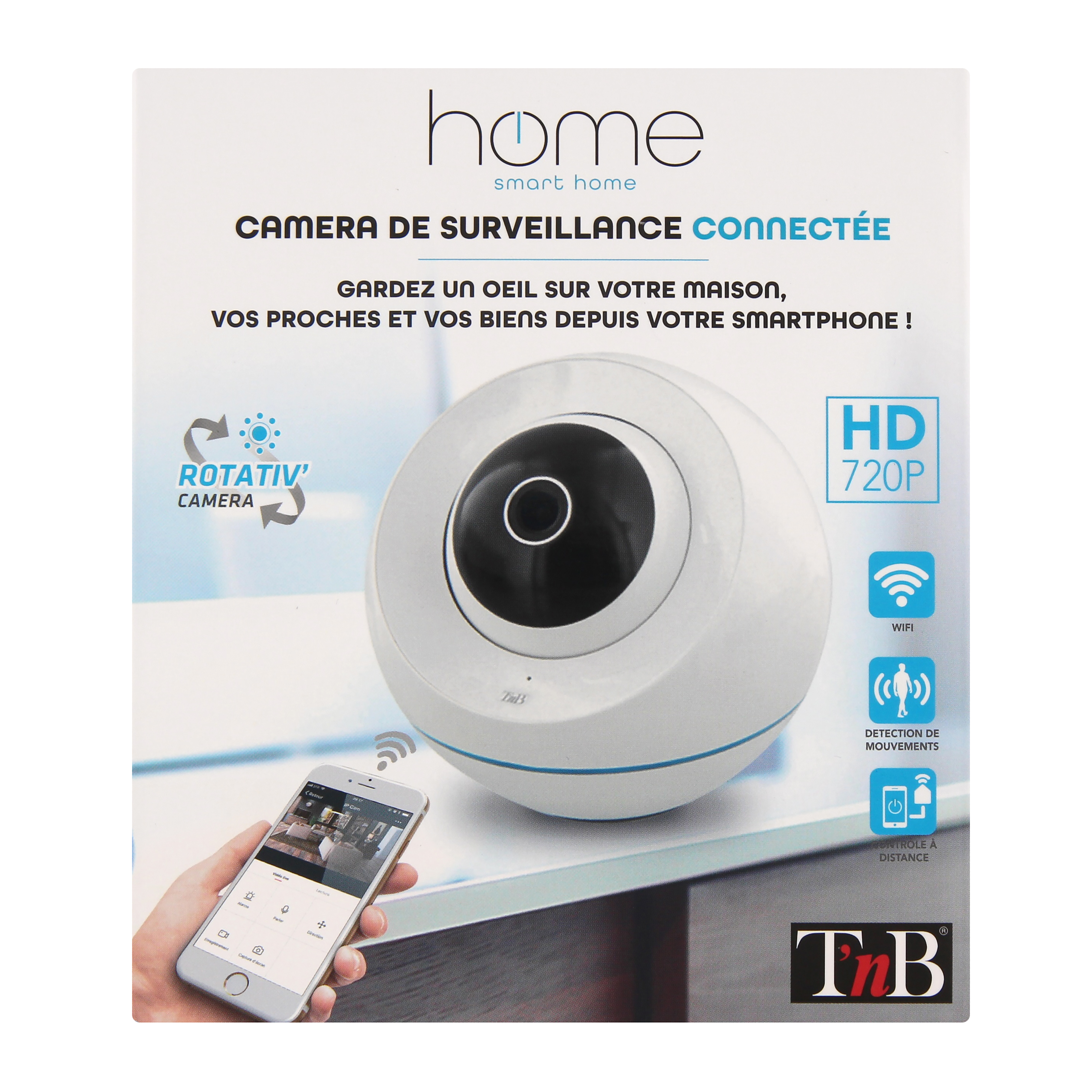 180° rotating connected surveillance camera6