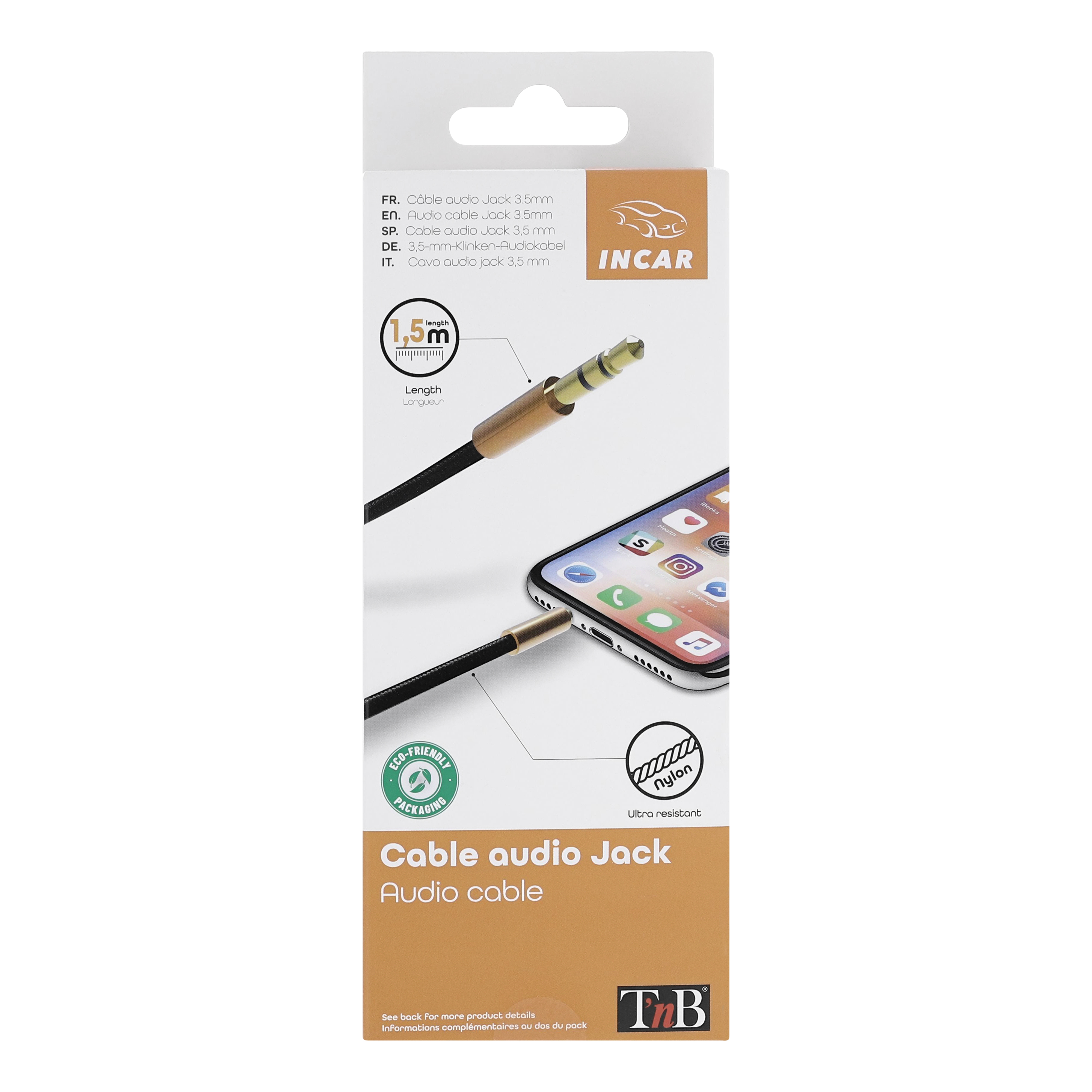 3.5mm / 3.5mm nylon jack cable4