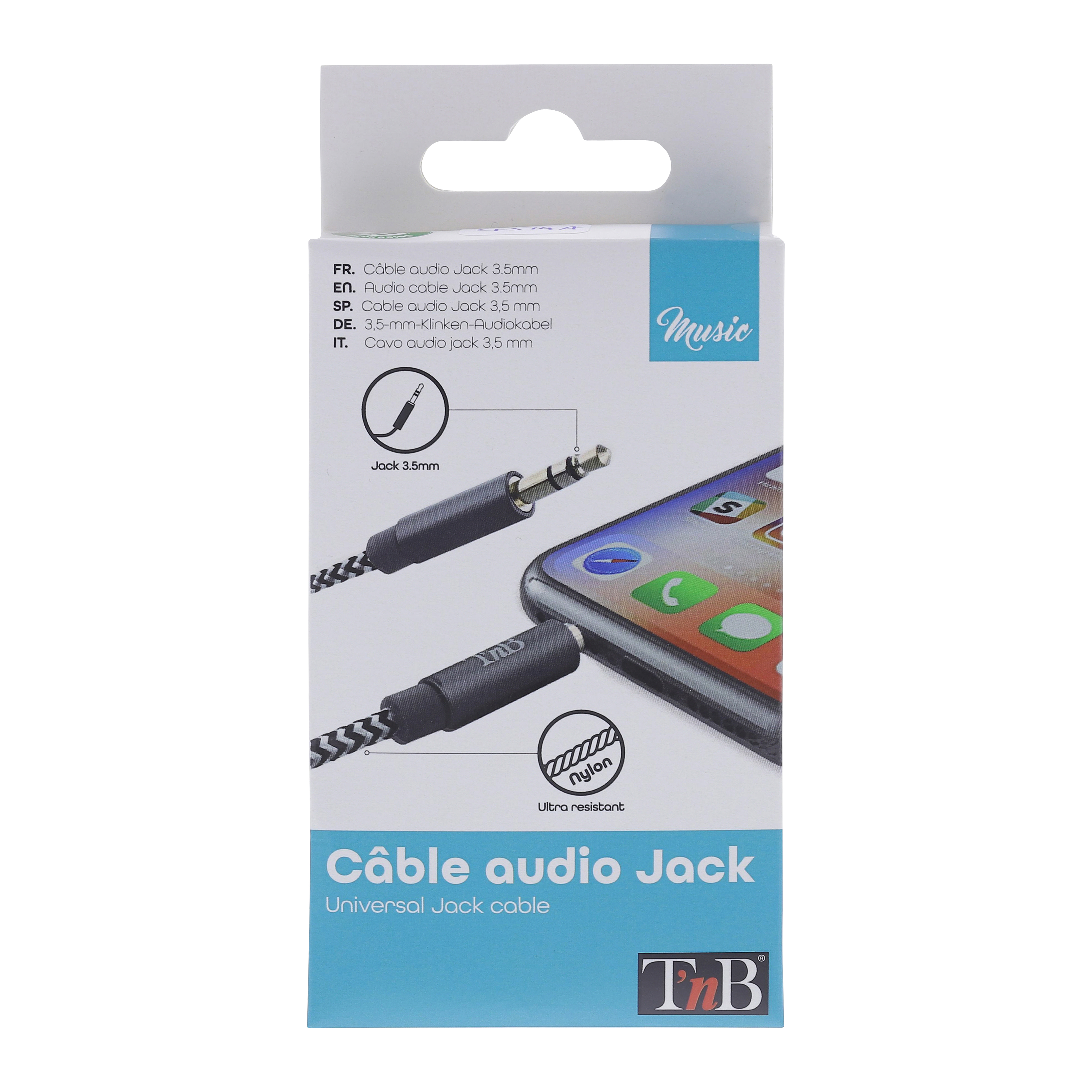 3.5mm male jack / 3.5mm male jack cable 1m3