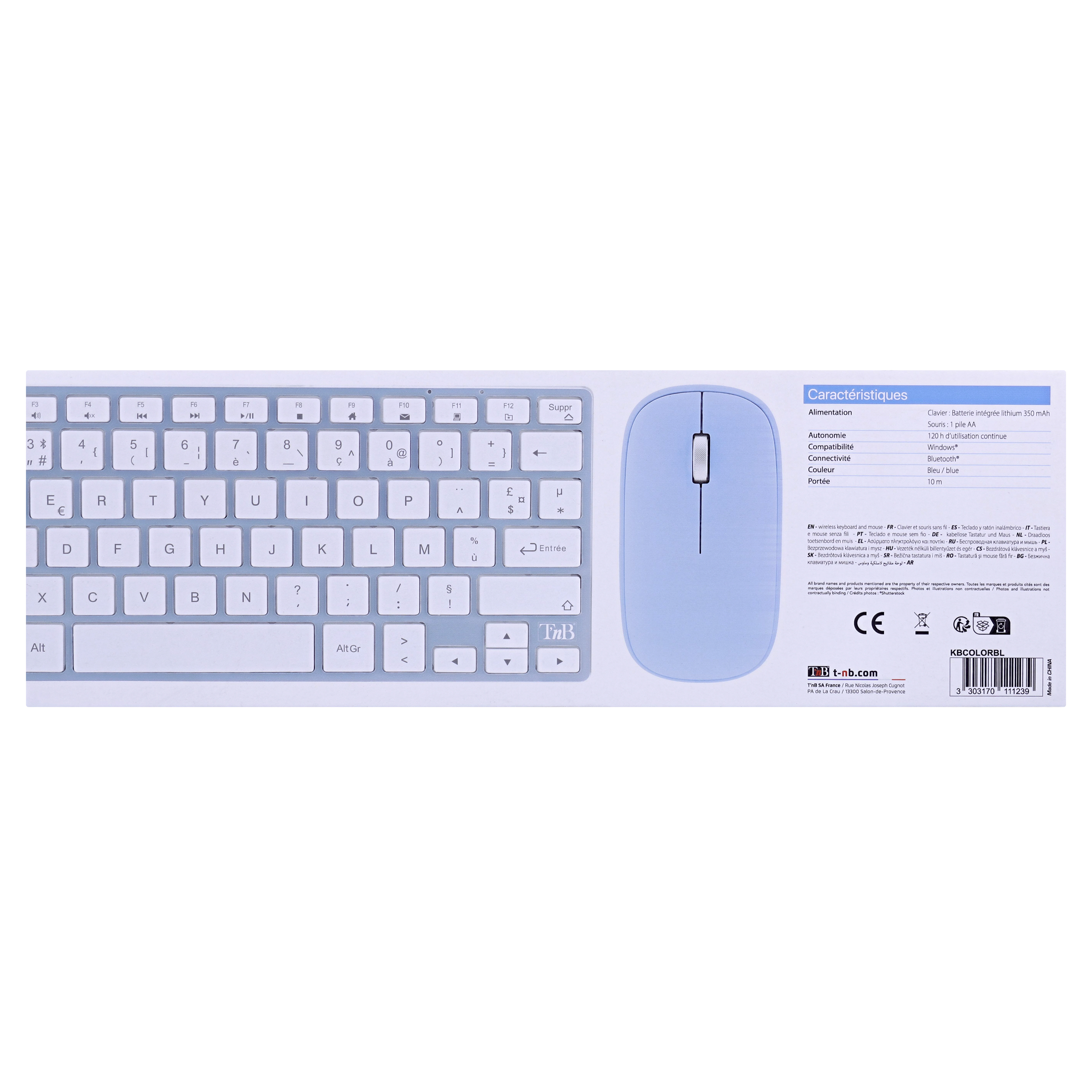 Clavier et souris Bluetooth iClick11