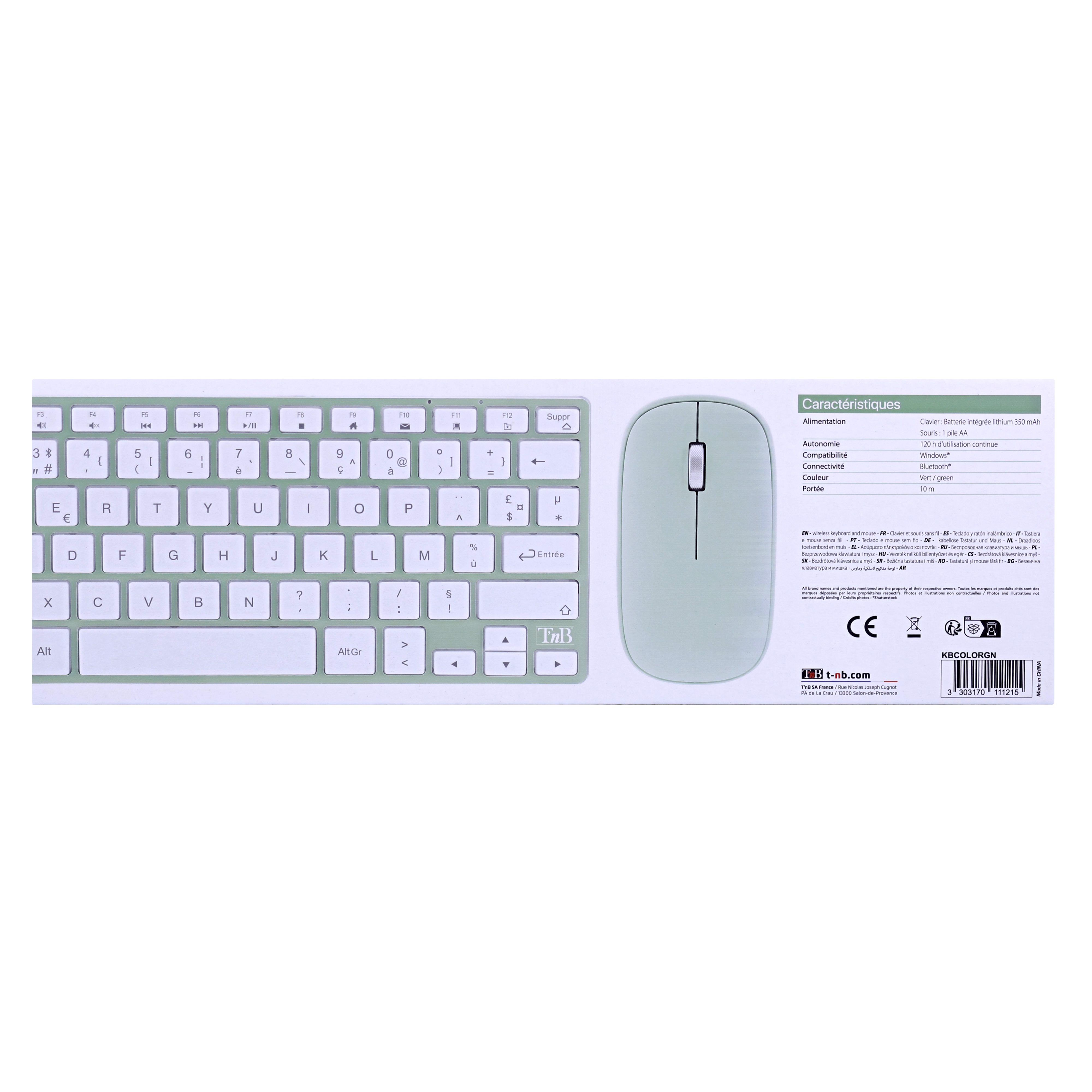 Clavier et souris Bluetooth iClick10