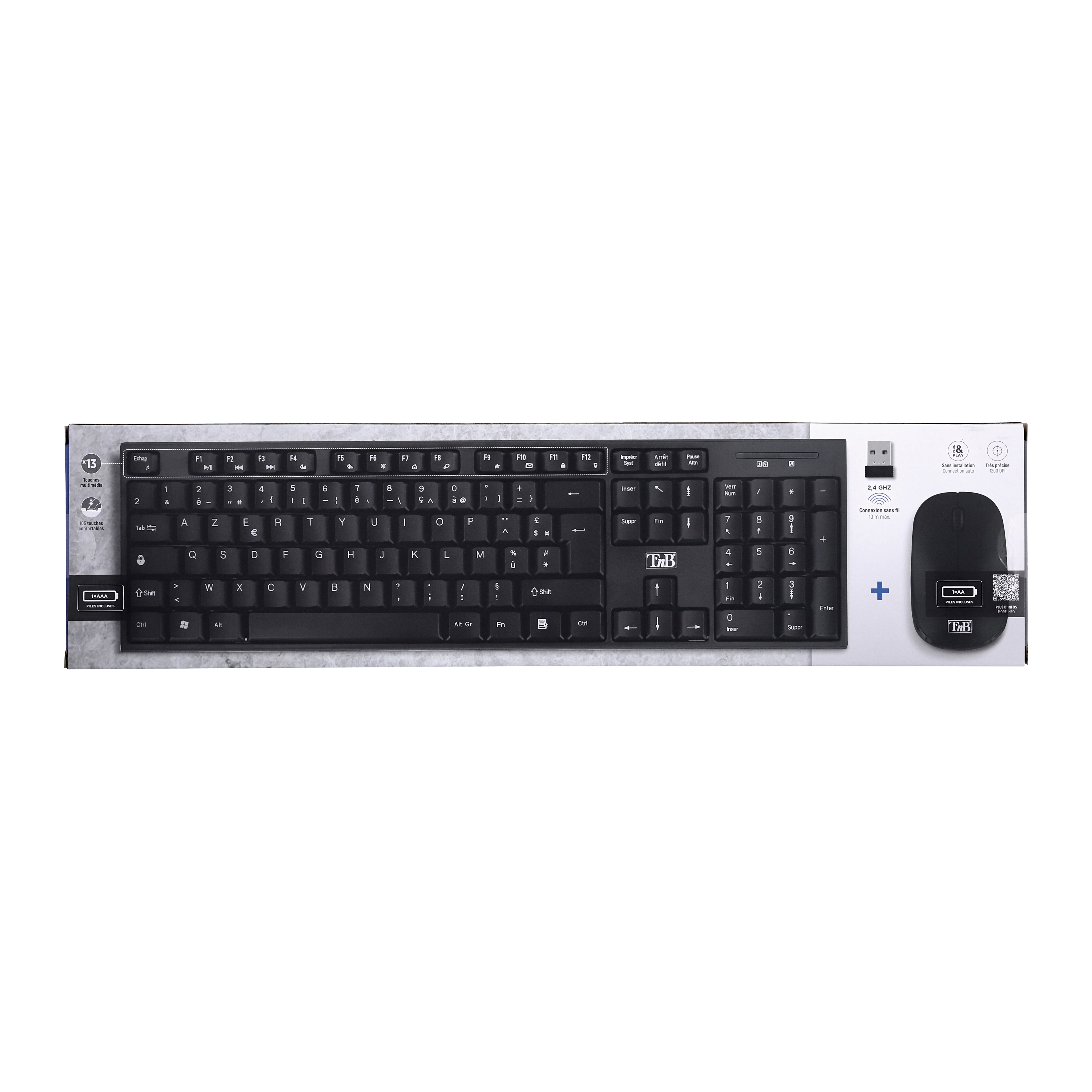 CLASSY - WIRELESS KEYBOARD / MOUSE COMBO - BLACK13