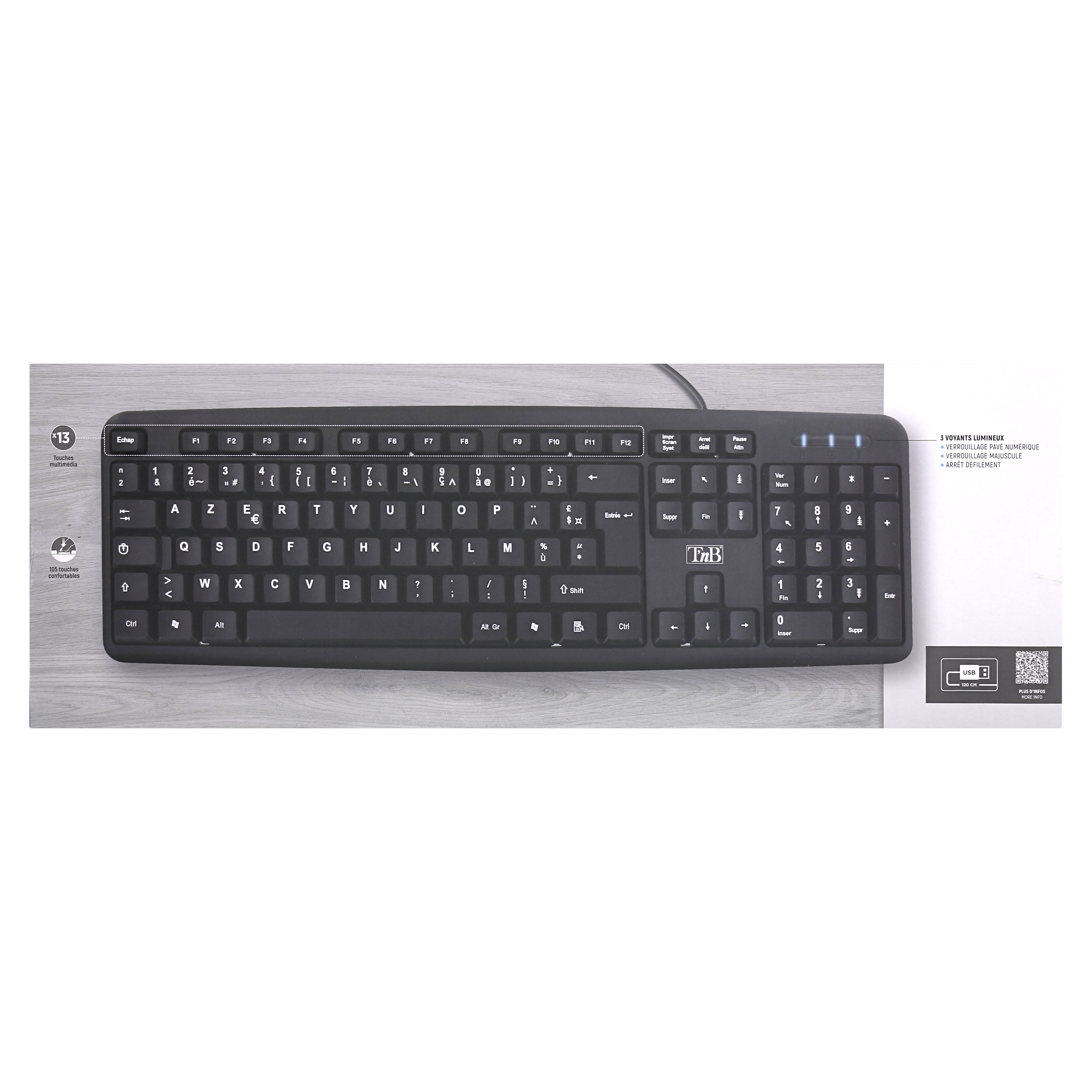 Clavier filaire confortable BRIDGE5