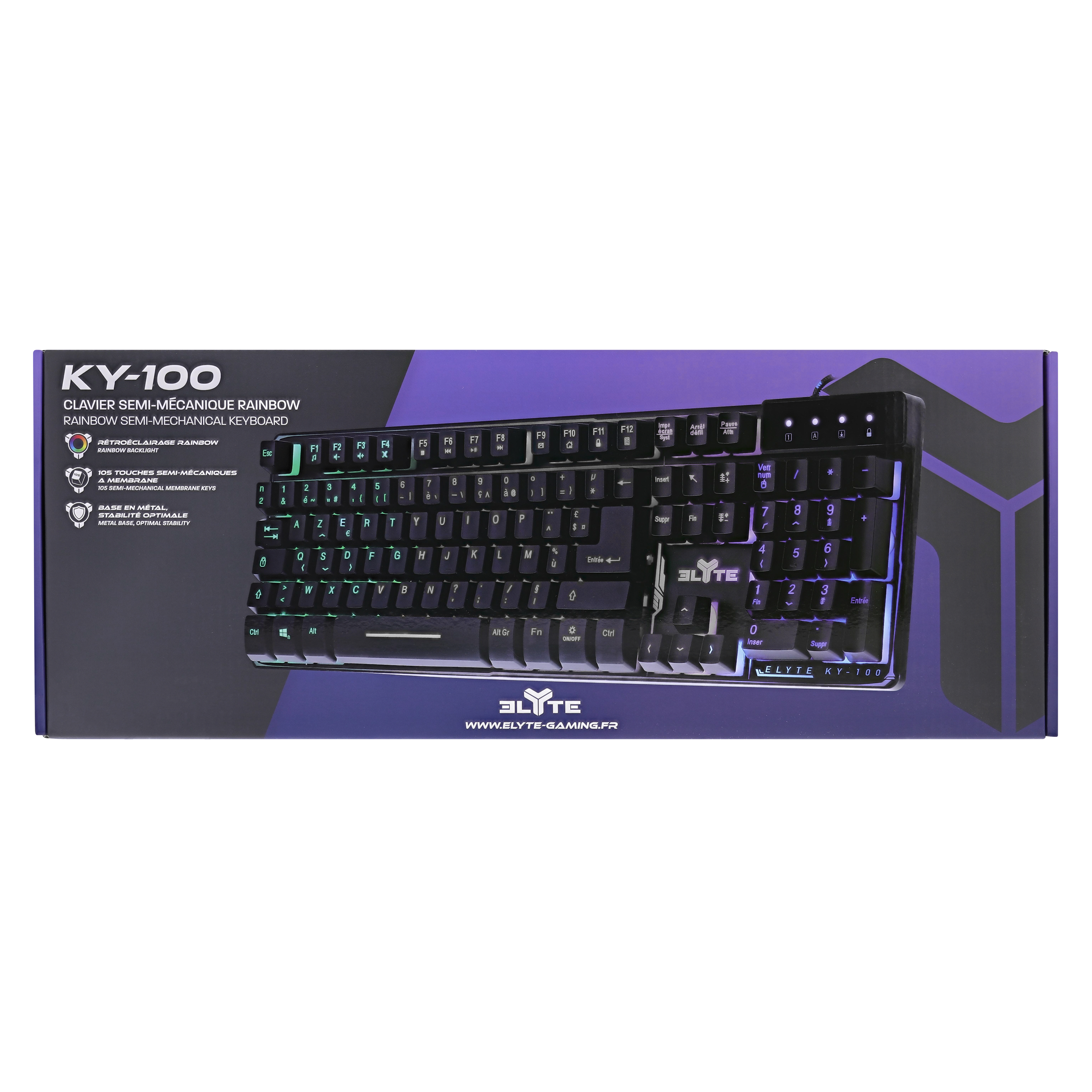 ELYTE - KY-100 semi-mechanical gaming keyboard5