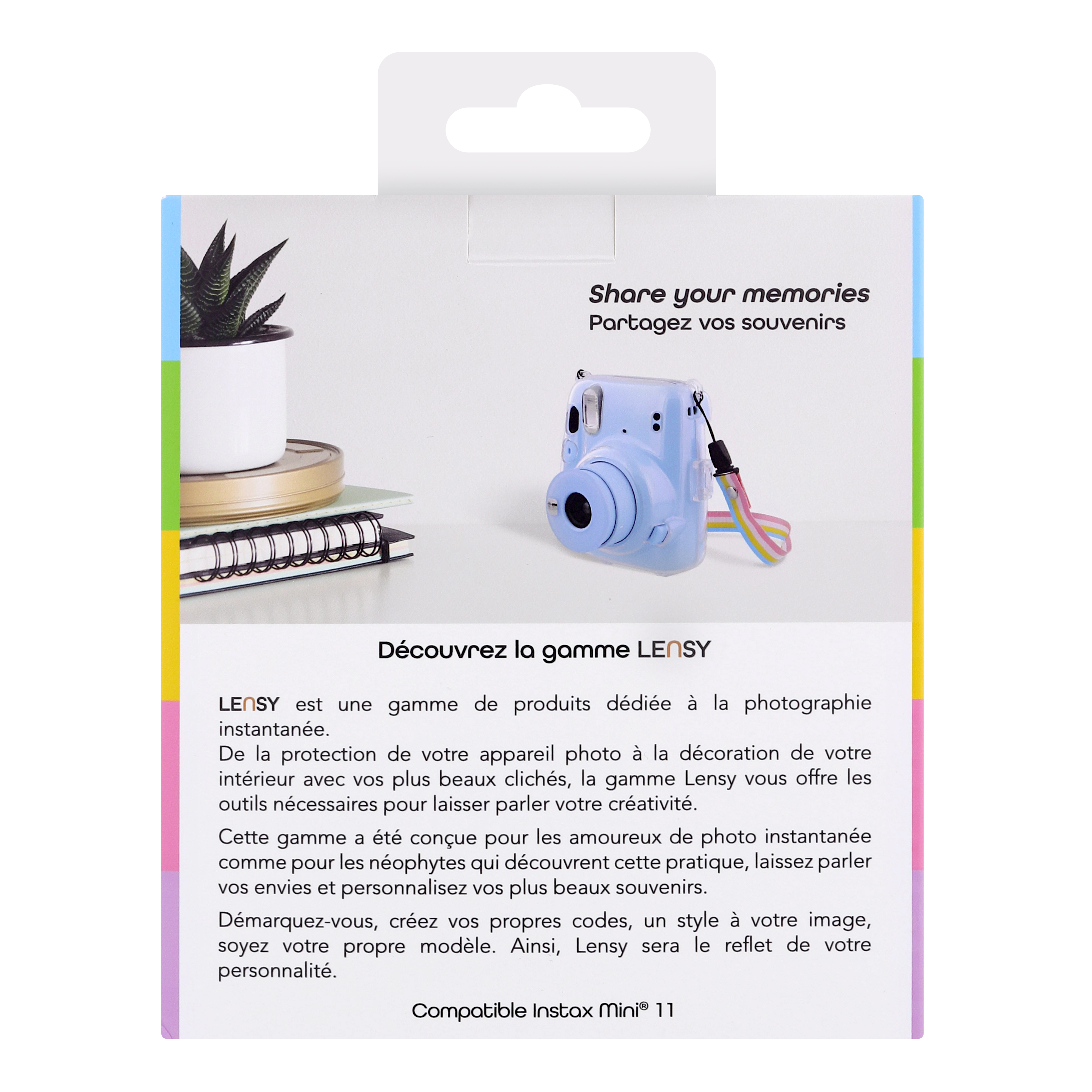 Funda para Instax mini 11 transparente7