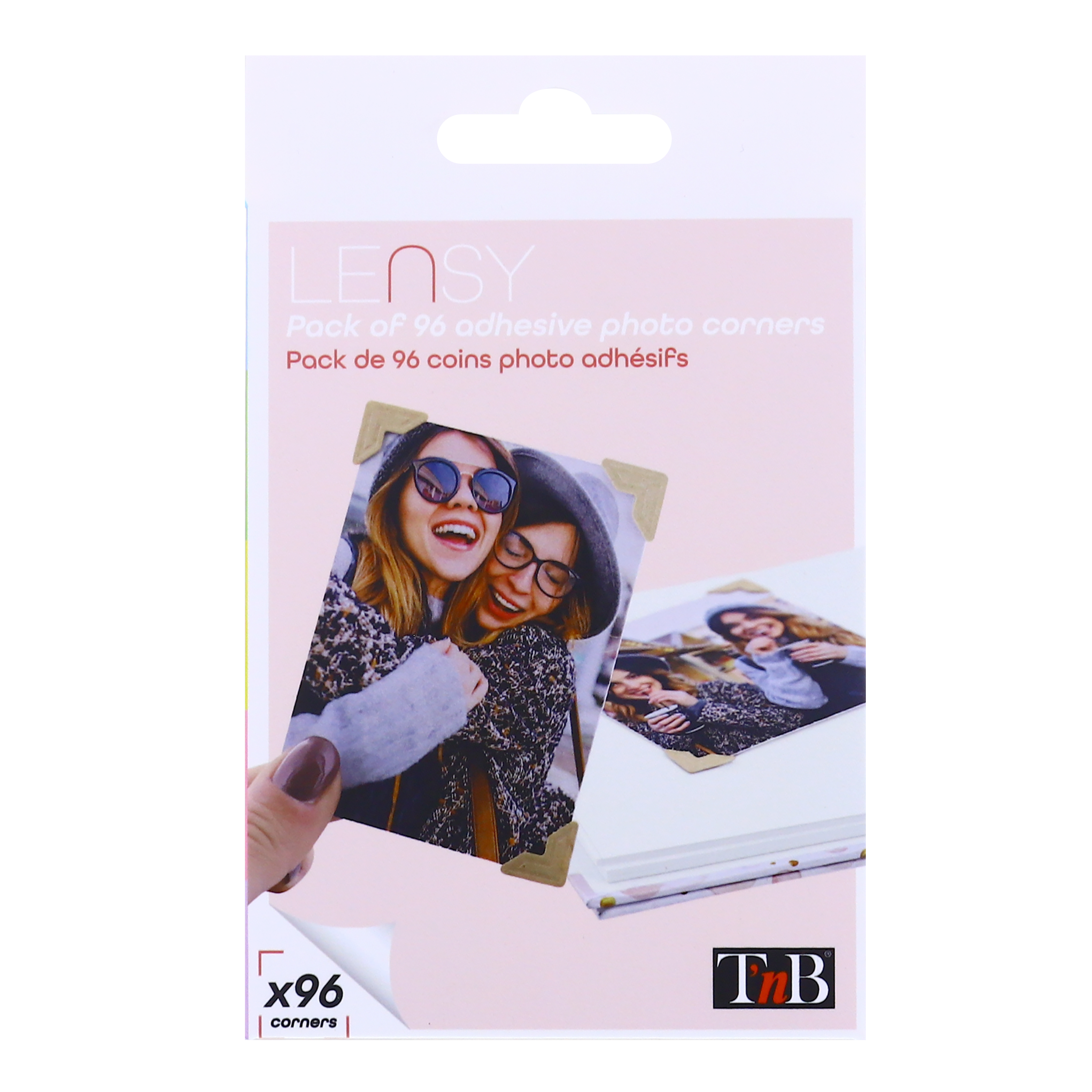 Pack of 96 kraft adhesive photo corners3